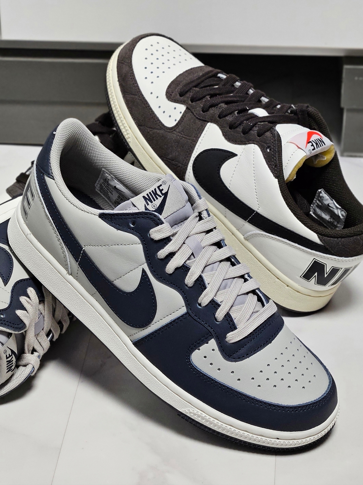 Nike Terminator Low Dark Obsidian and Granite 착용 스타일 - 4