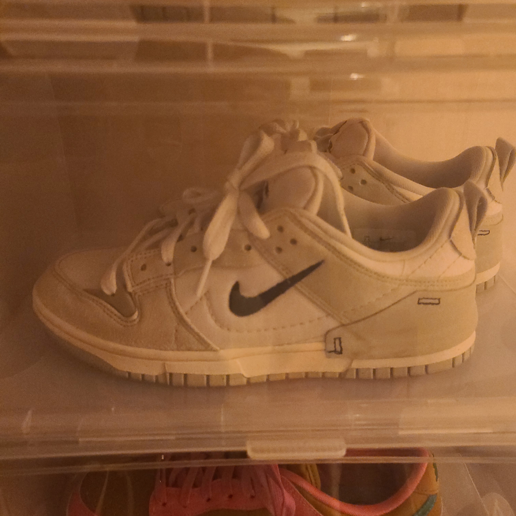 (W) Nike Dunk Low Disrupt 2 White Light Bone 착용 스타일