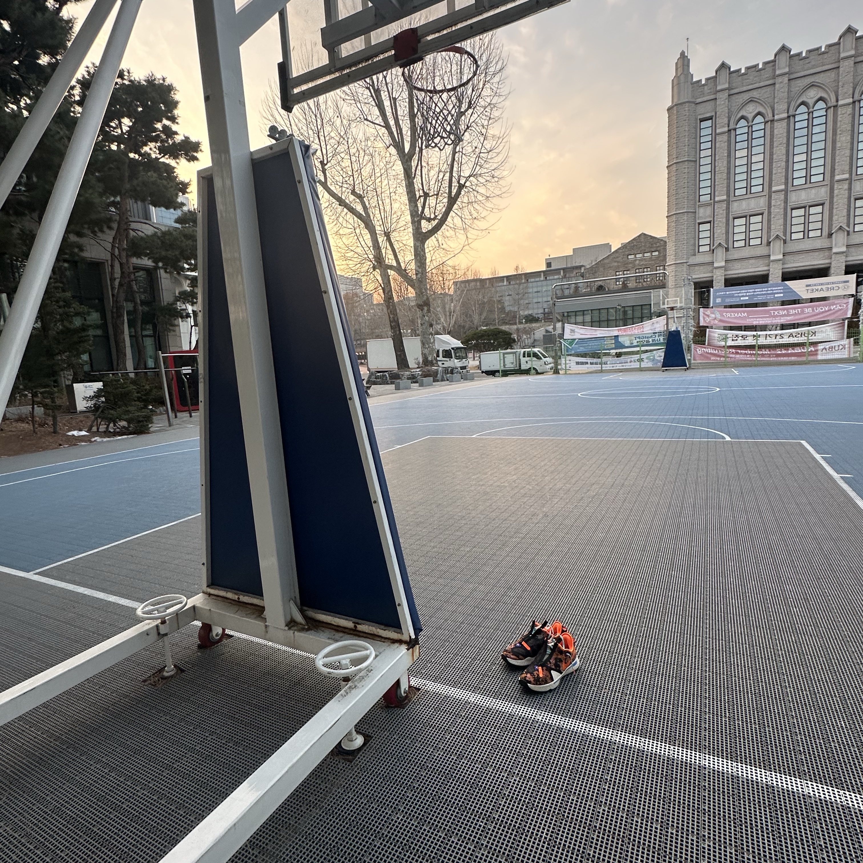 나이키 PG 4 EP 디지 카모 토탈 오렌지 착용 스타일