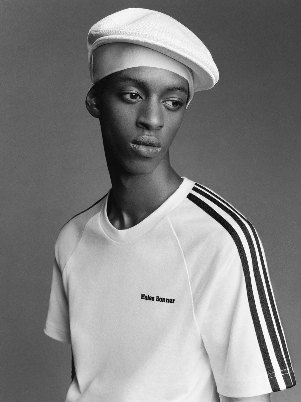 Adidas x Wales Bonner Statement Graphic T-Shirt Chalk White - US Sizing 착용 스타일