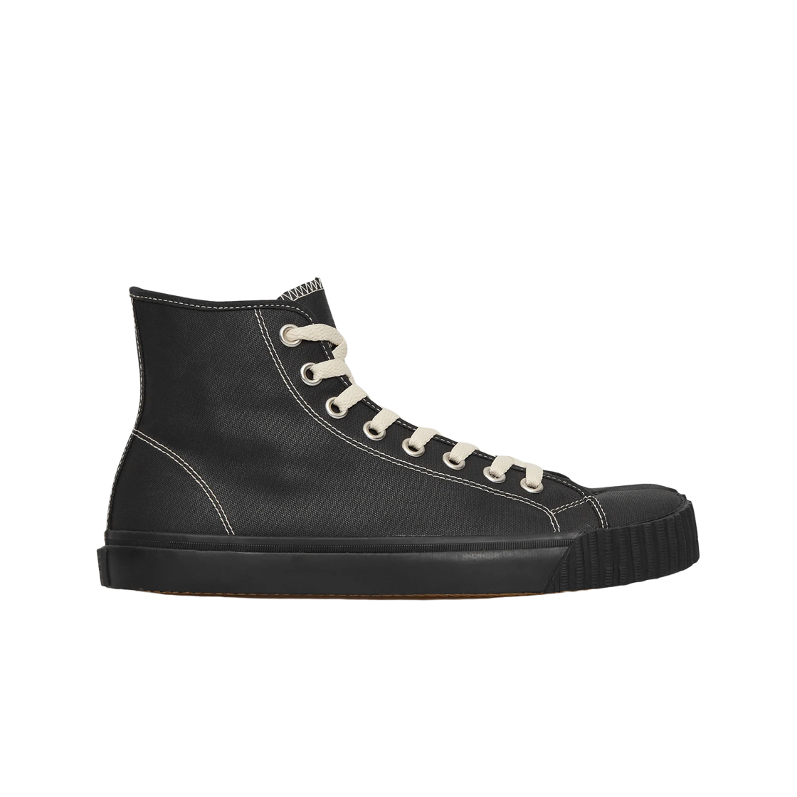 S37WS0580P4472H1669 Maison Margiela Tabi High Canvas Sneakers Black