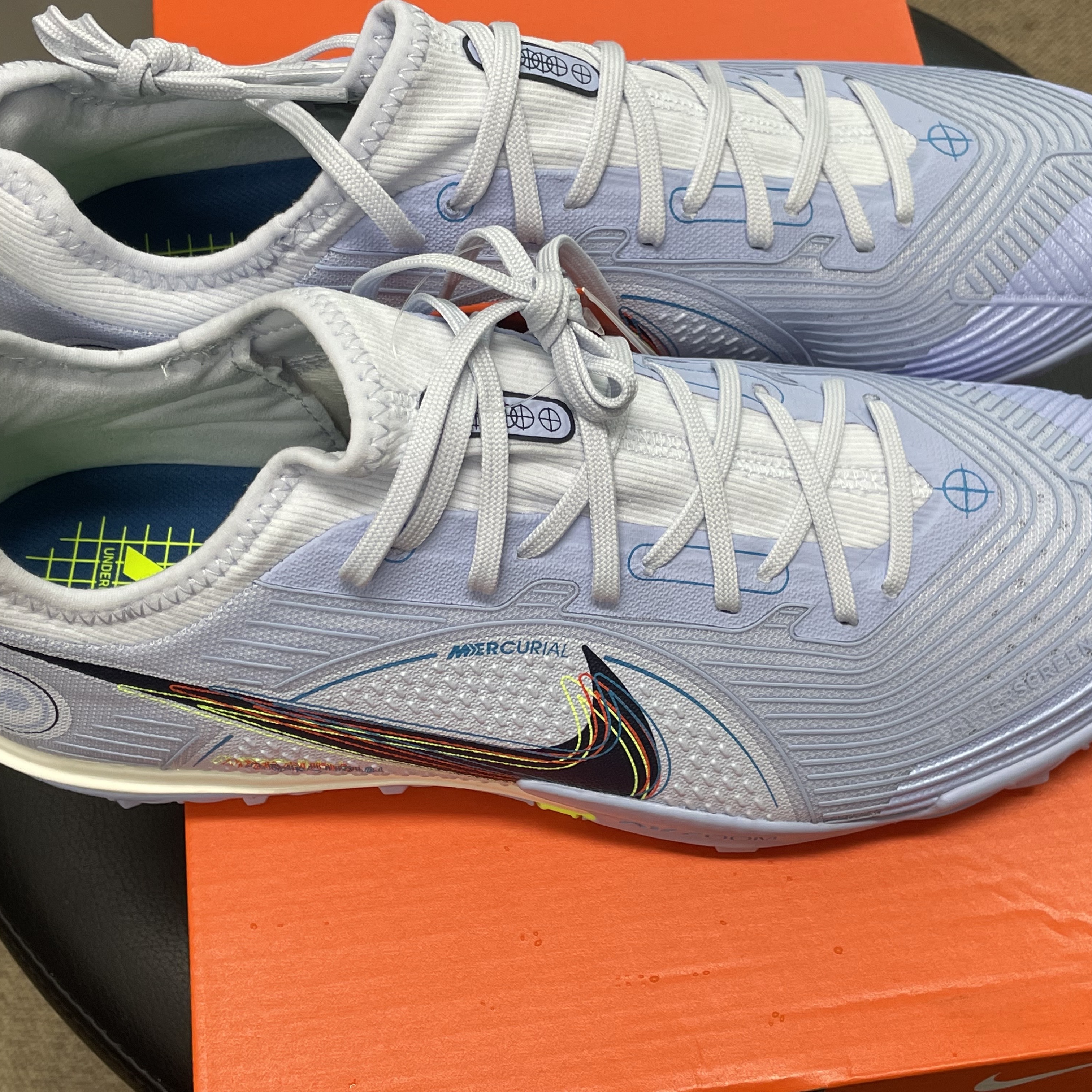 Nike Zoom Mercurial Vapor 14 Pro TF Grey Blackened Blue 착용 스타일