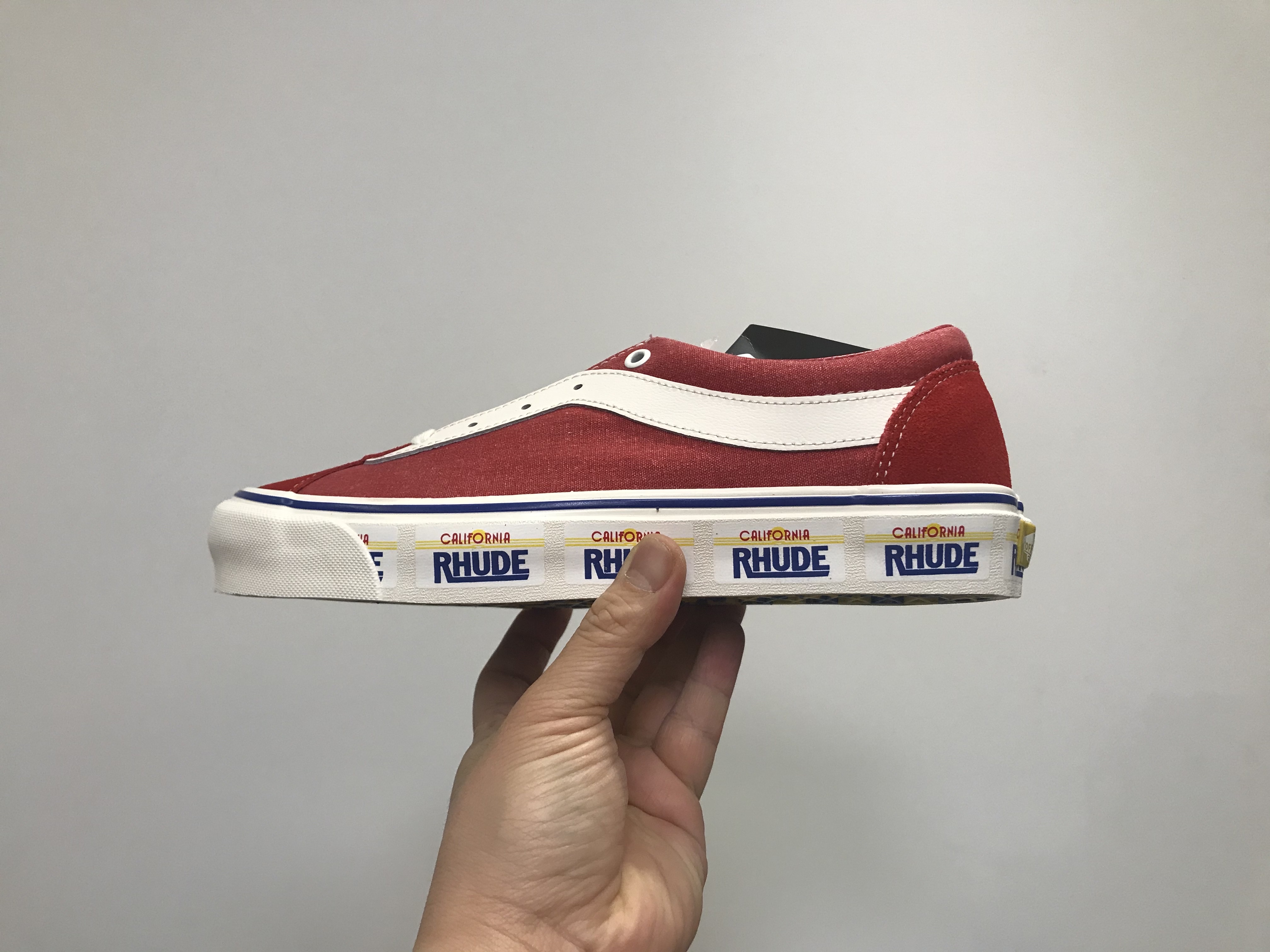 Vans x Rhude Bold Ni Red 착용 스타일 - 1