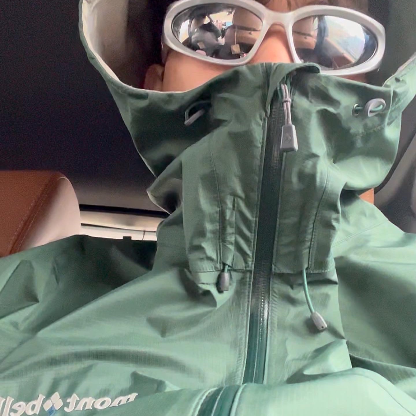 Montbell Rain Dancer Jacket Slate Green 착용 스타일 - 2