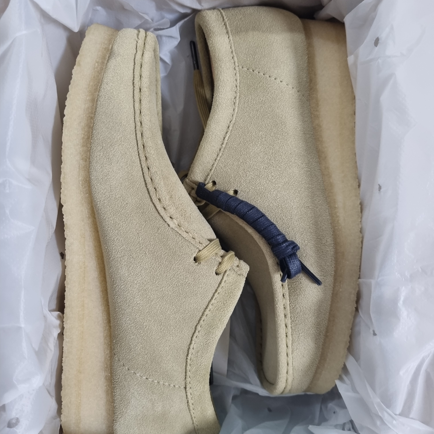 Clarks Wallabee Maple Suede 착용 스타일