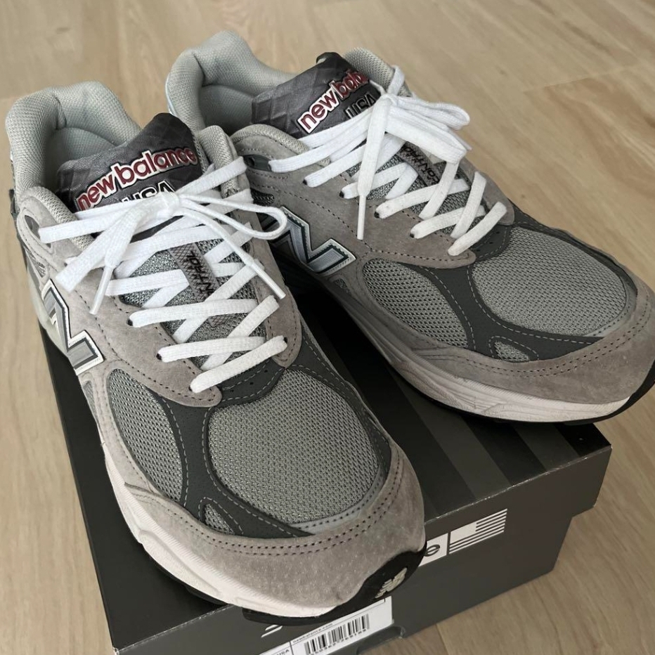 New Balance 990v3 Made in USA Grey - D Standard 착용 스타일