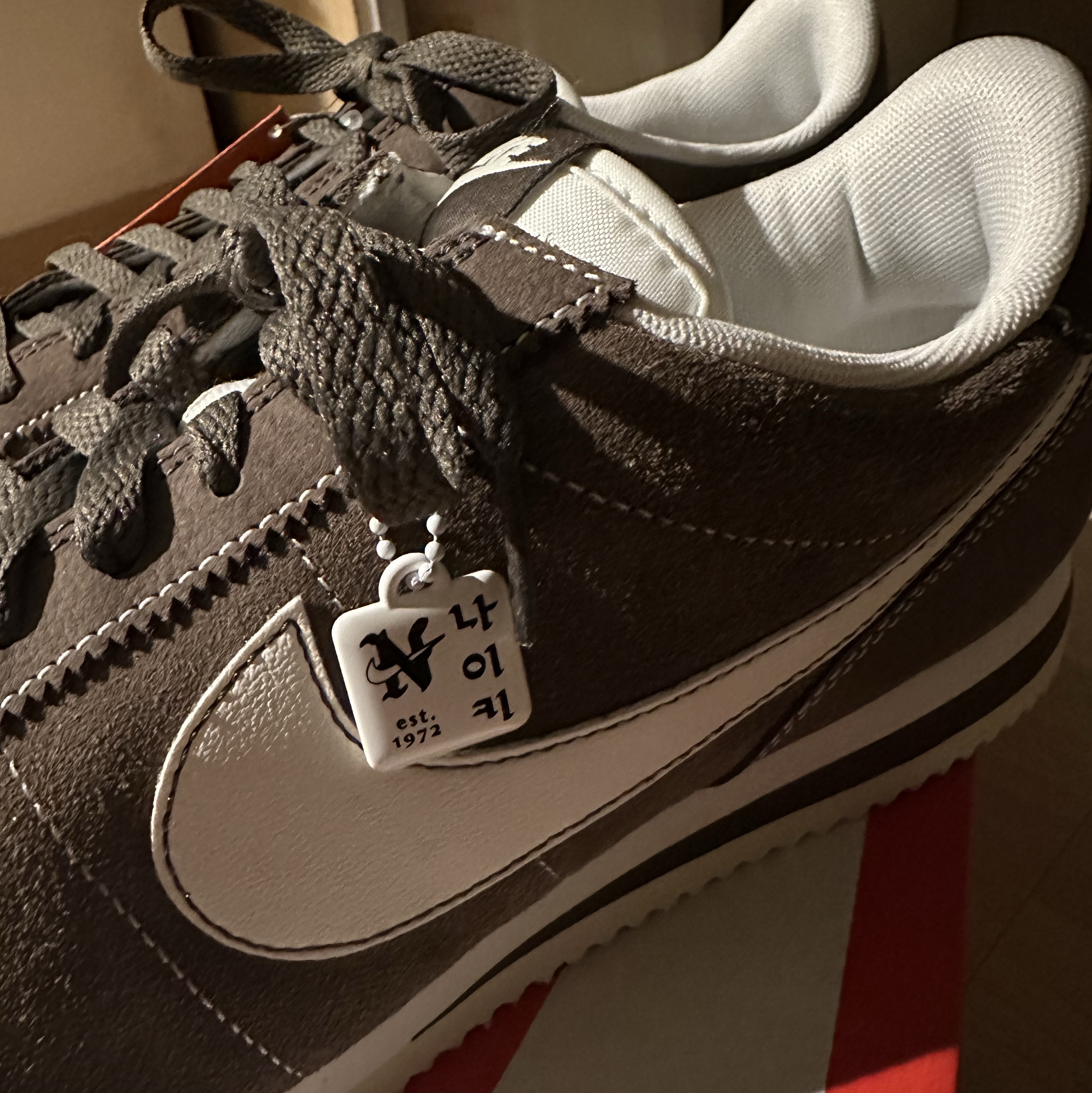 Nike Cortez SE Hangul Day Baroque Brown Sail 착용 스타일 - 3