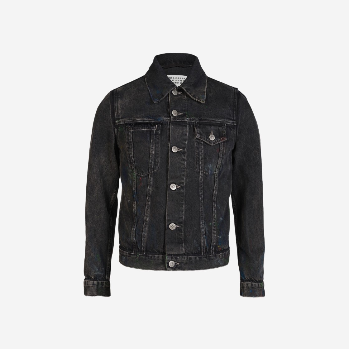 Maison Margiela Paint Denim Jacket Black 상세 이미지 1