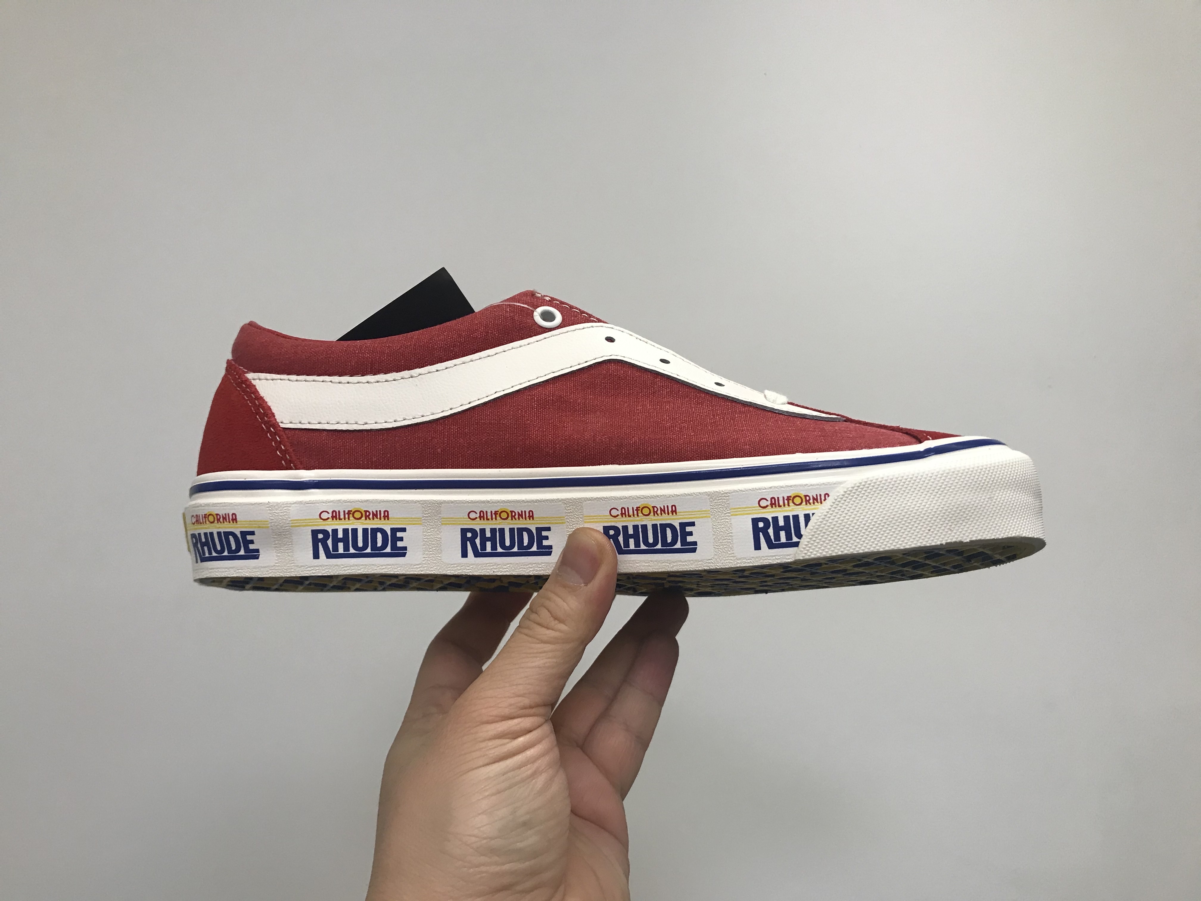 Vans x Rhude Bold Ni Red 착용 스타일 - 2