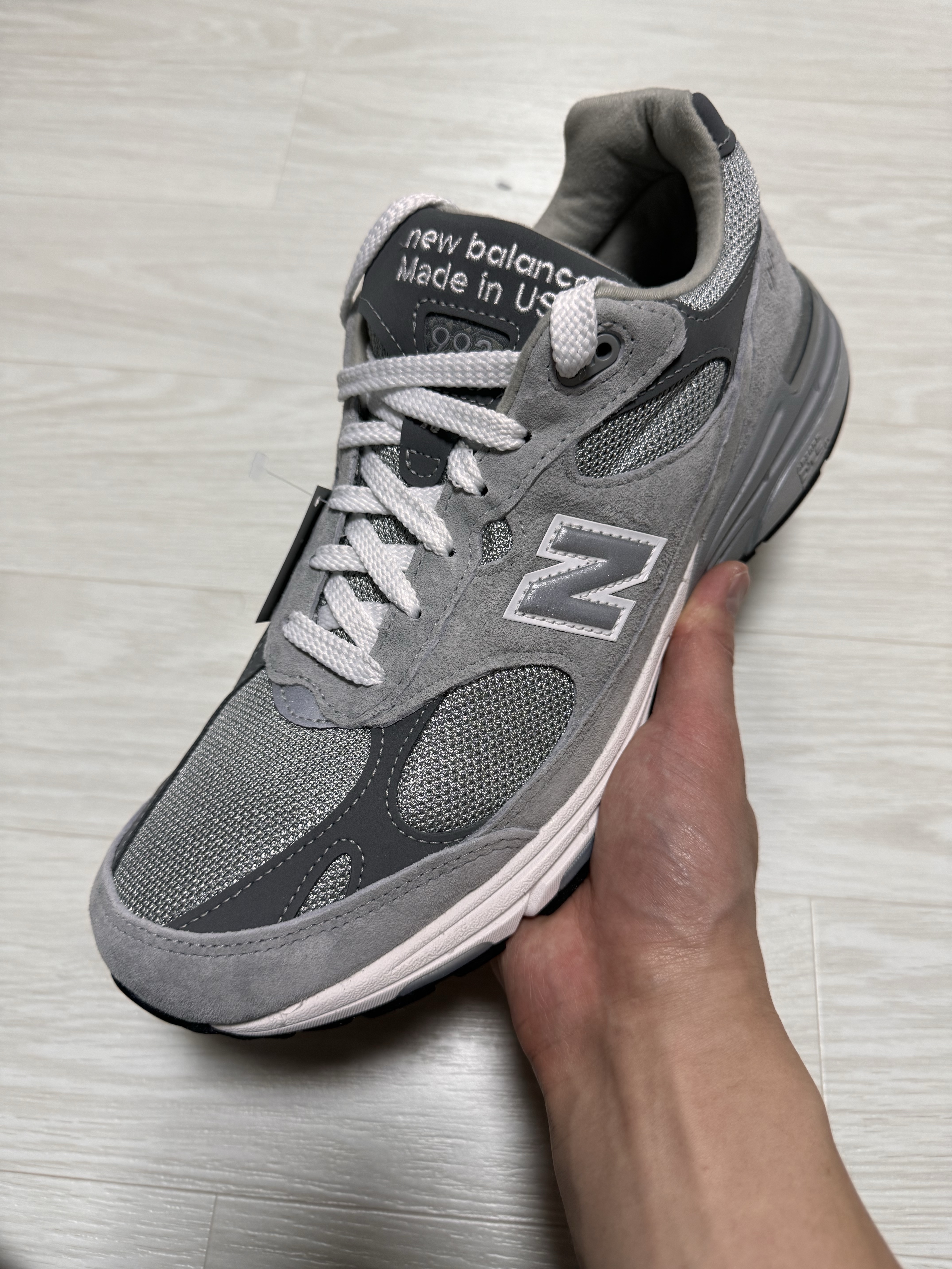 New Balance 993 Made in USA Grey - D Standard 착용 스타일
