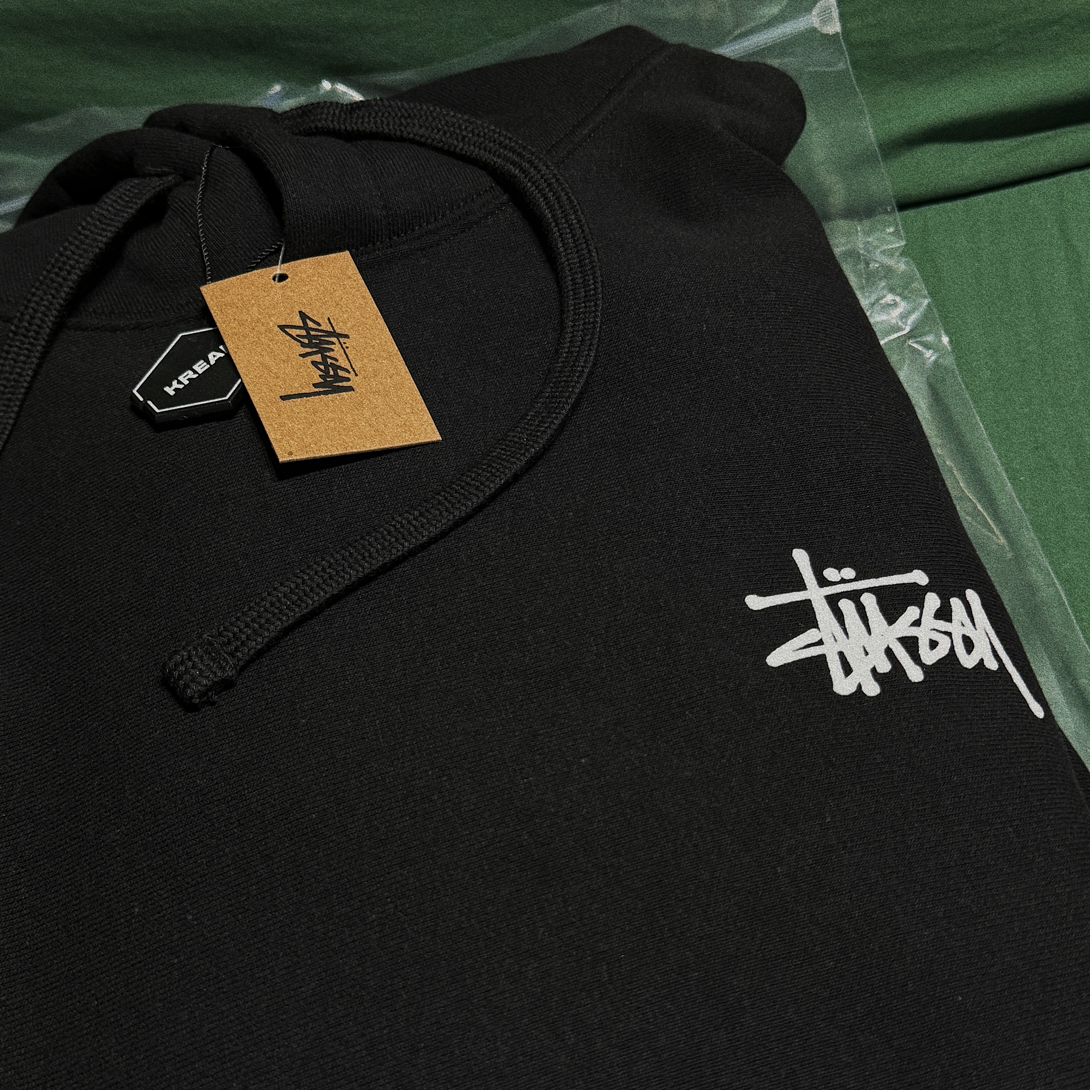 Stussy Basic Stussy Hoodie Black 2023 착용 스타일 - 1
