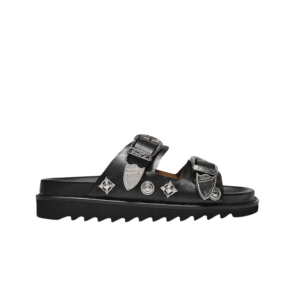 (W) 토가 풀라 AJ844 버클 샌들 블랙((W) Toga Pulla AJ844 Buckle Sandals Black)