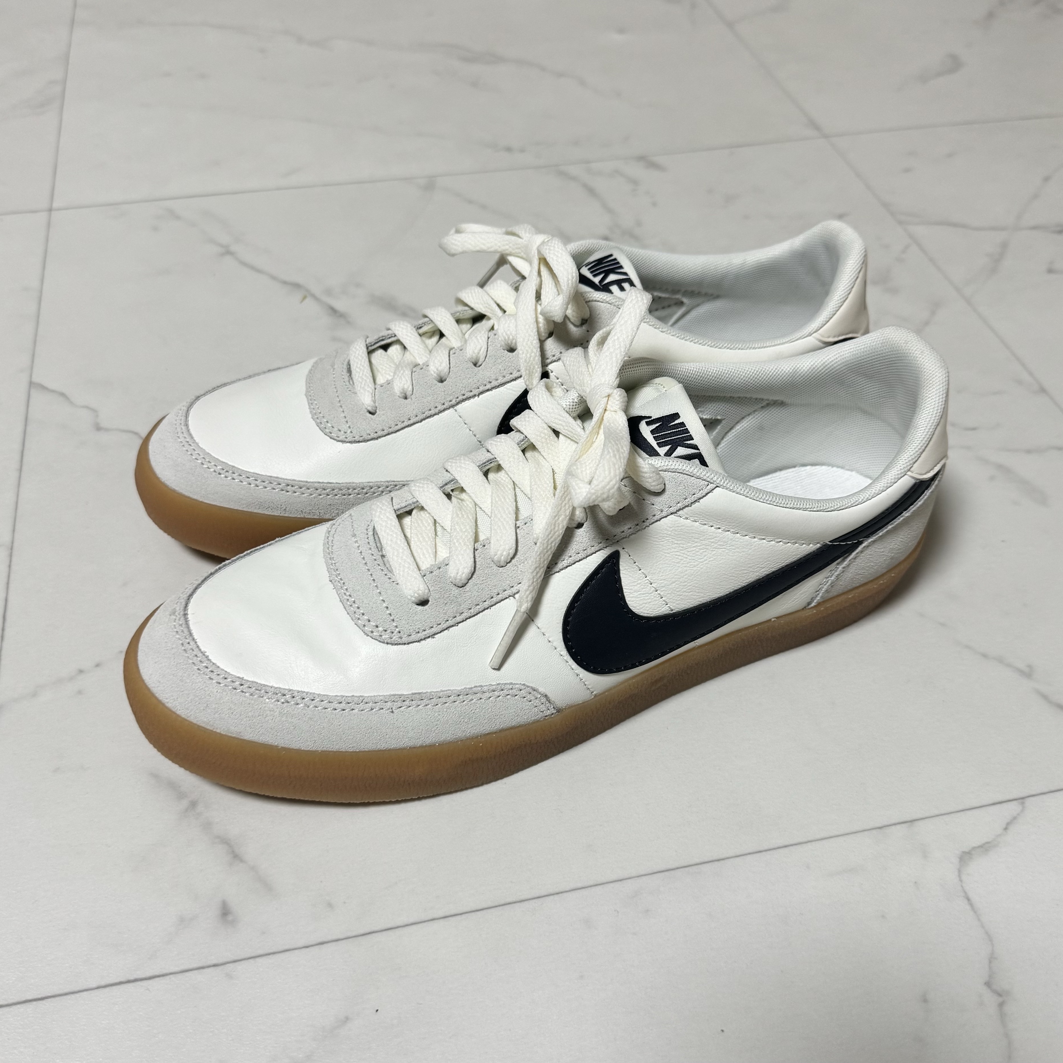 Nike Killshot 2 Leather Sail Oil Grey Gum 착용 스타일