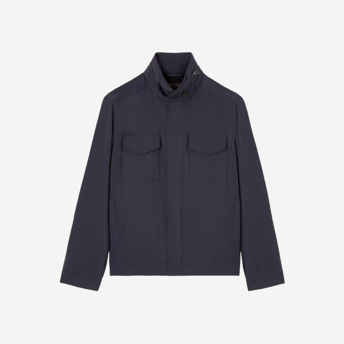 Loro Piana Microfiber Storm System Windmate Traveller Bomber Navy Blue 상세 이미지 1