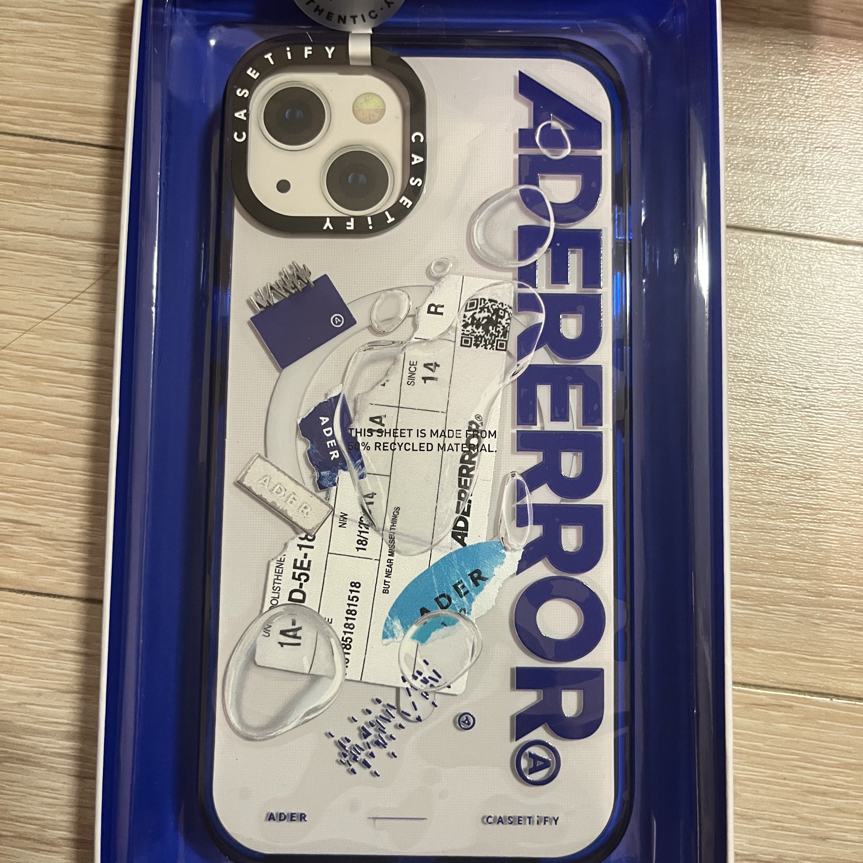 Casetify x Ader Error iPhone Sticker Magsafe Case Clear 착용 스타일