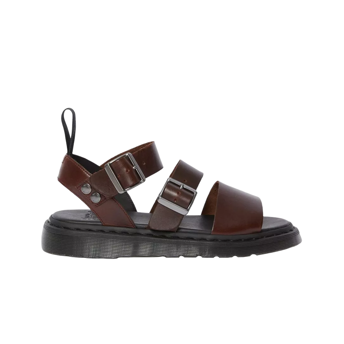 15695230 Dr. Martens Gryphon Brando Leather Strap Sandal Brown