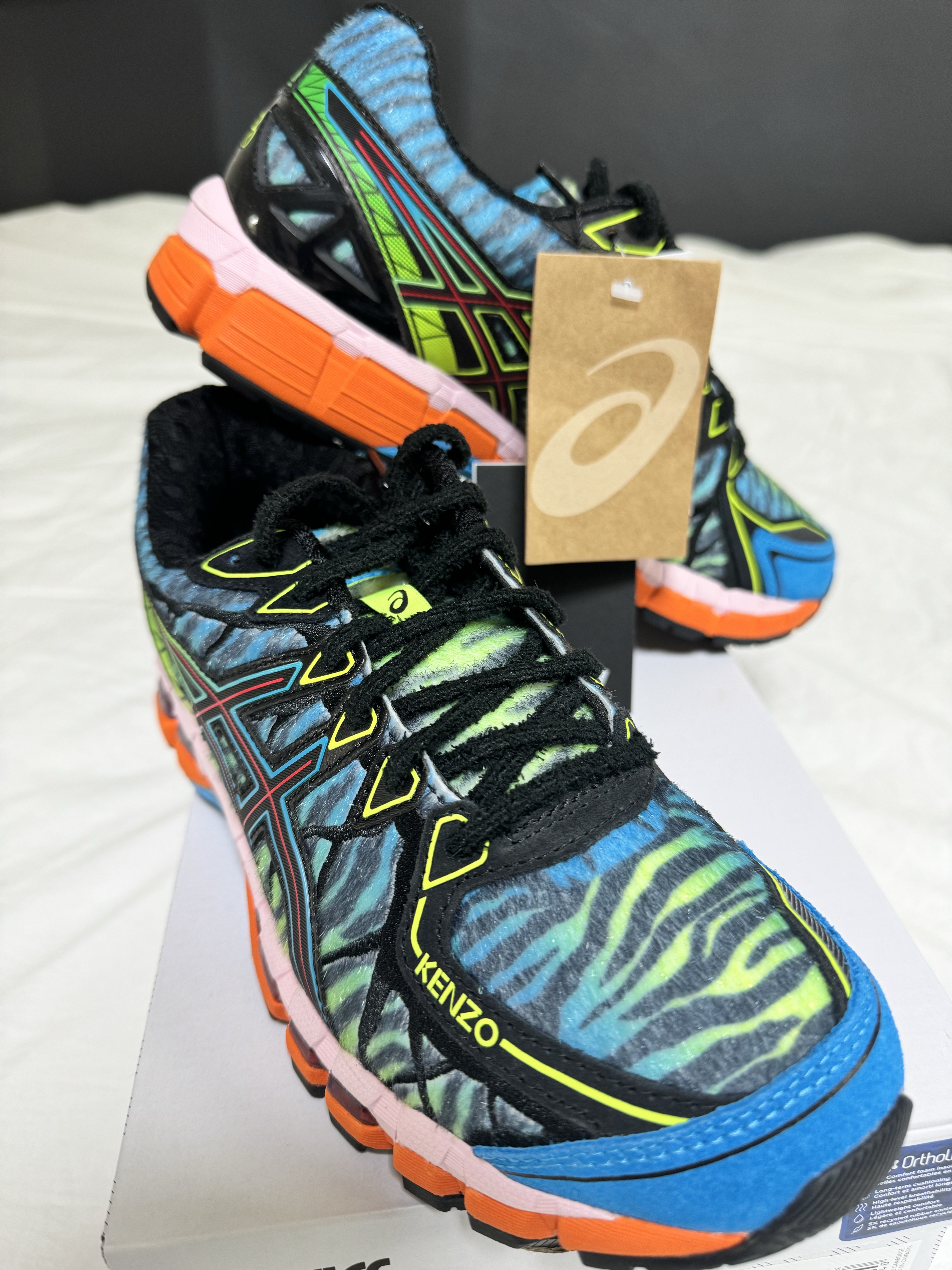 Asics x Kenzo Gel-Kayano 20 by Nigo Digital Aqua Black 착용 스타일 - 1