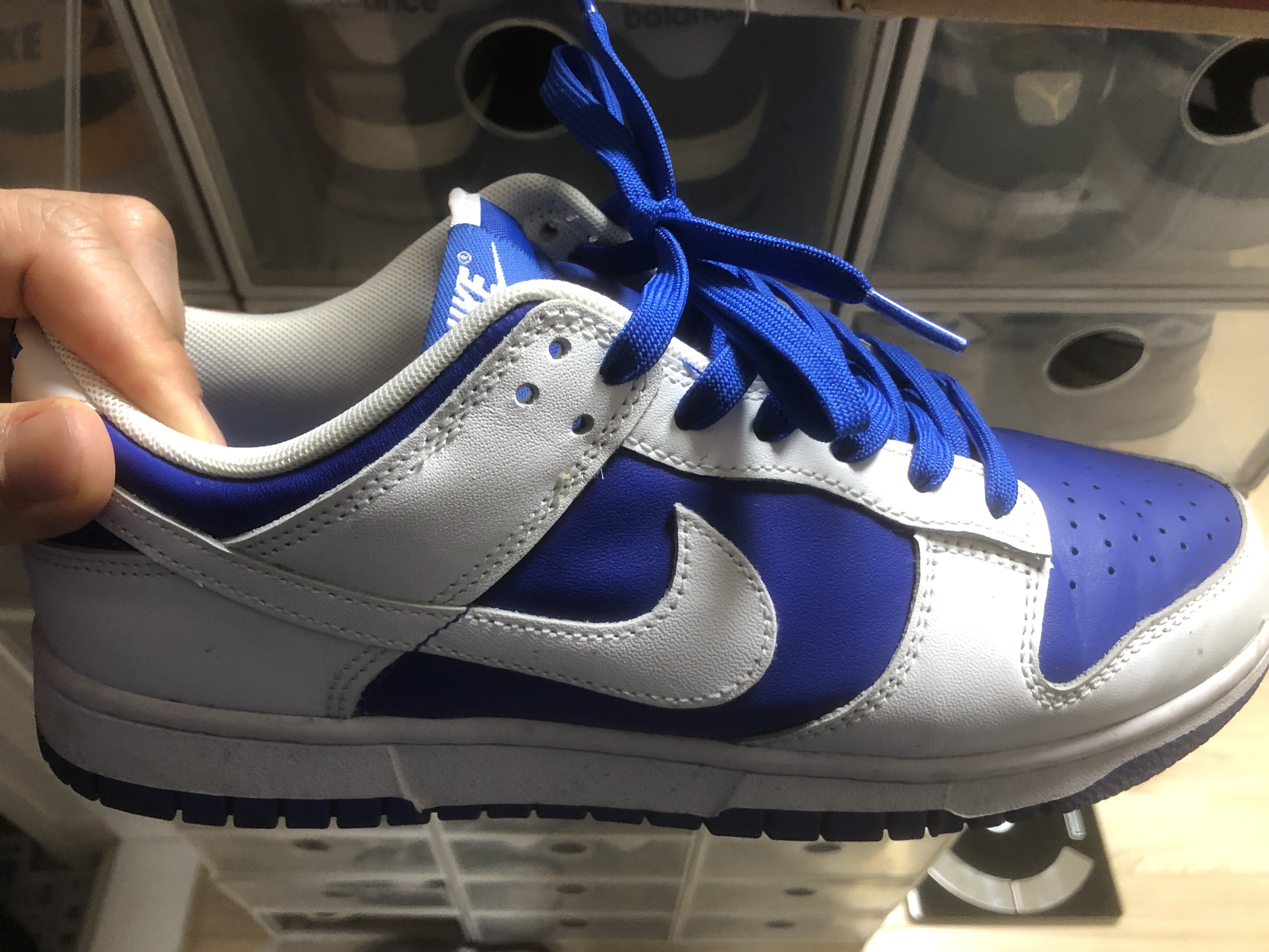 Nike Dunk Low Retro Racer Blue and White 착용 스타일