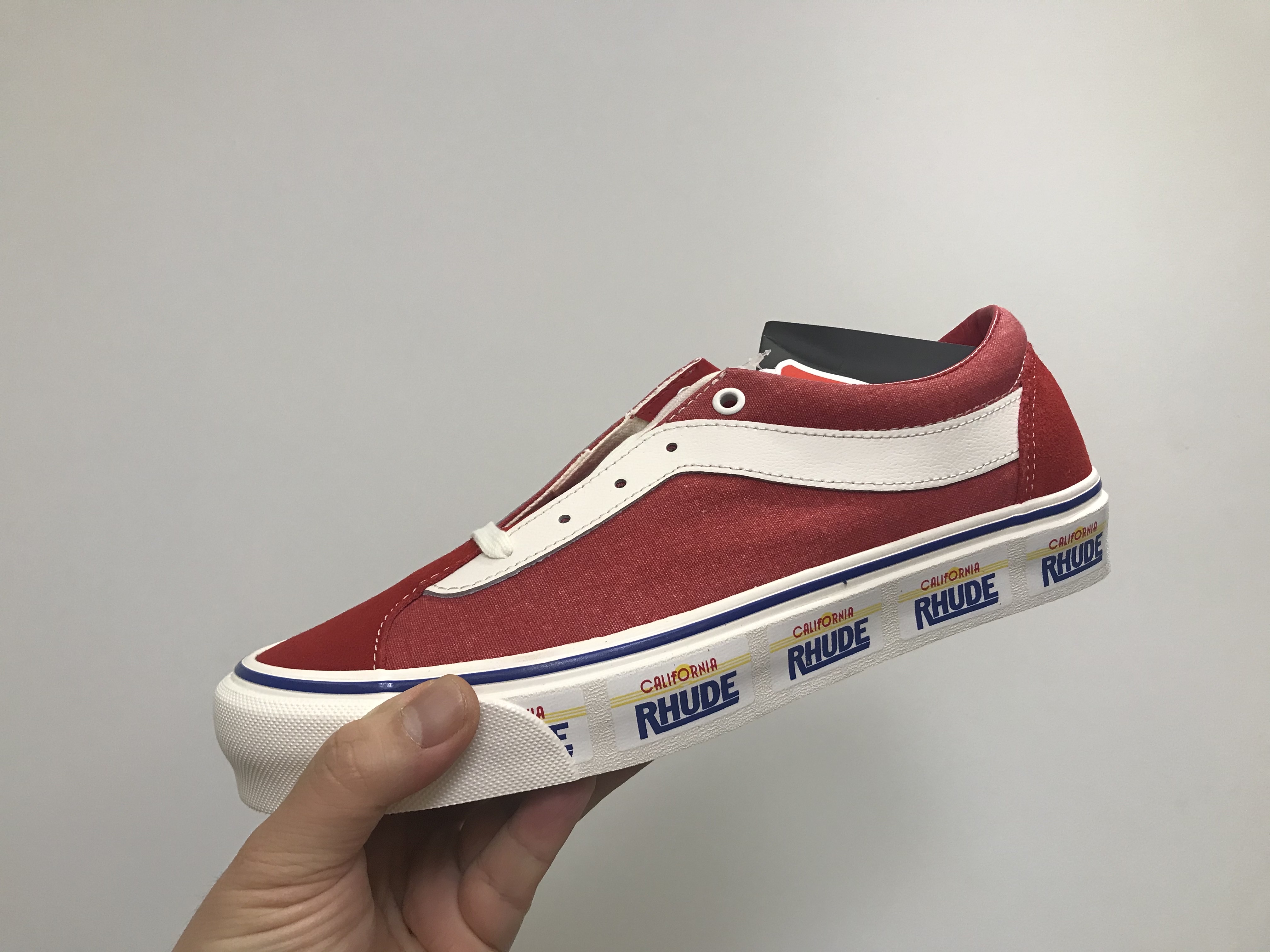 Vans x Rhude Bold Ni Red 착용 스타일 - 3