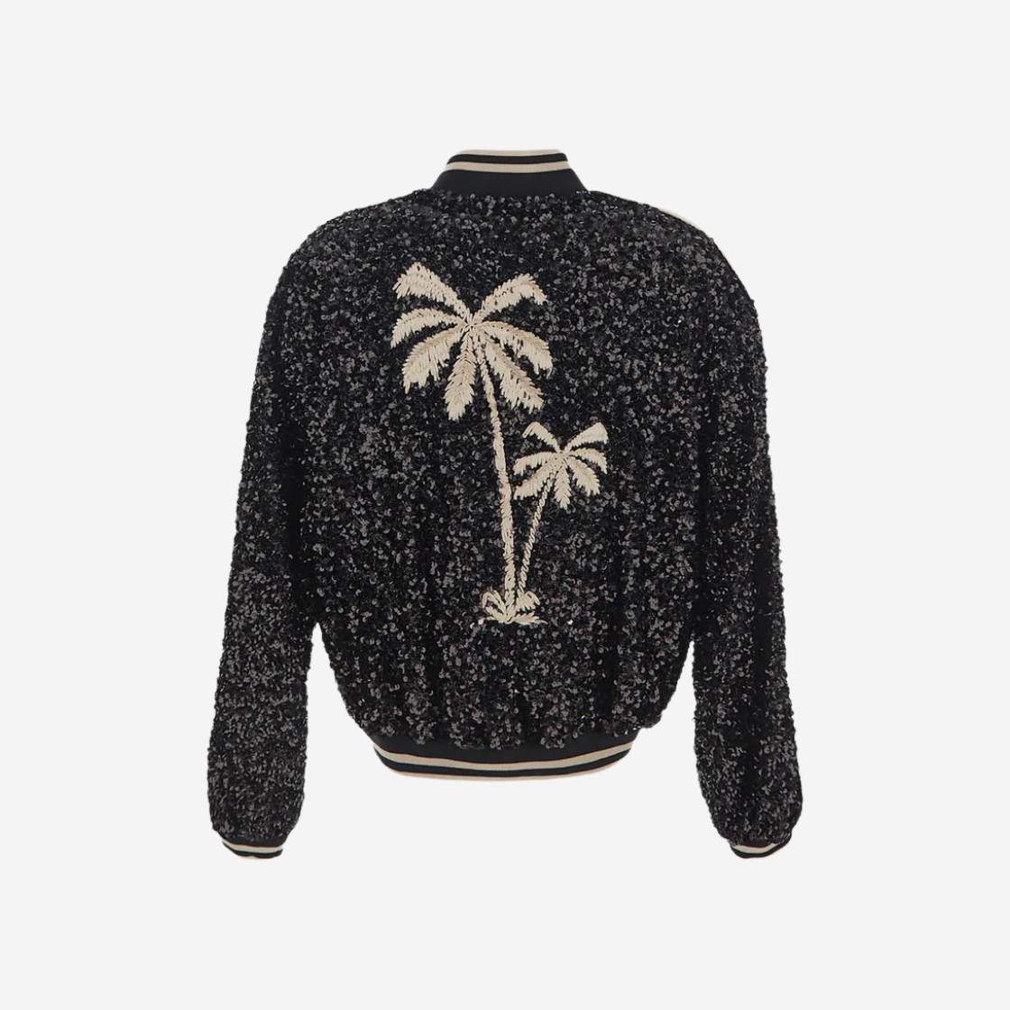 Palm Angels Soiree Sequins Bomber Black Off White 상세 이미지 1