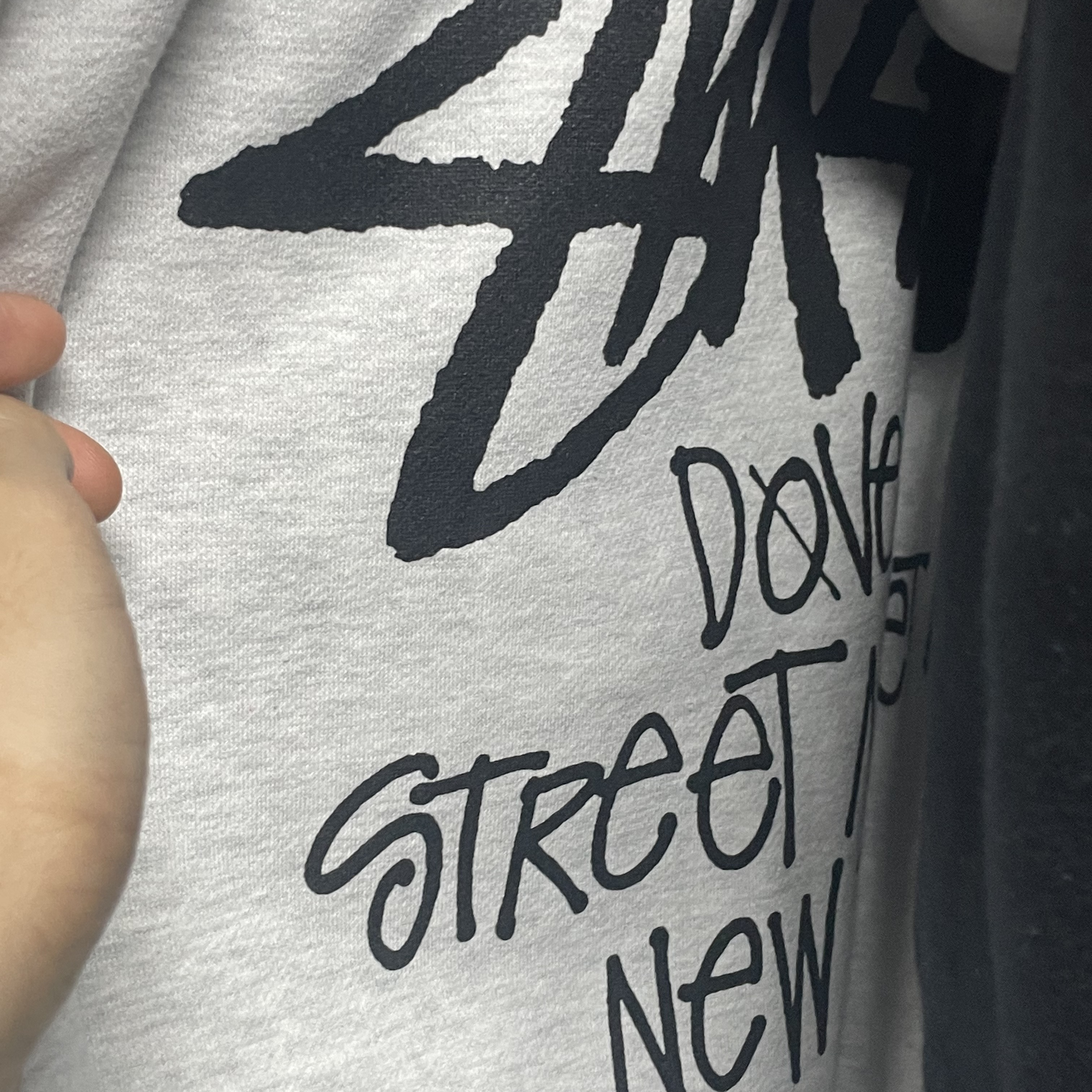 Stussy Stock DSM London Zip Hoodie Ash Heather 2022 착용 스타일