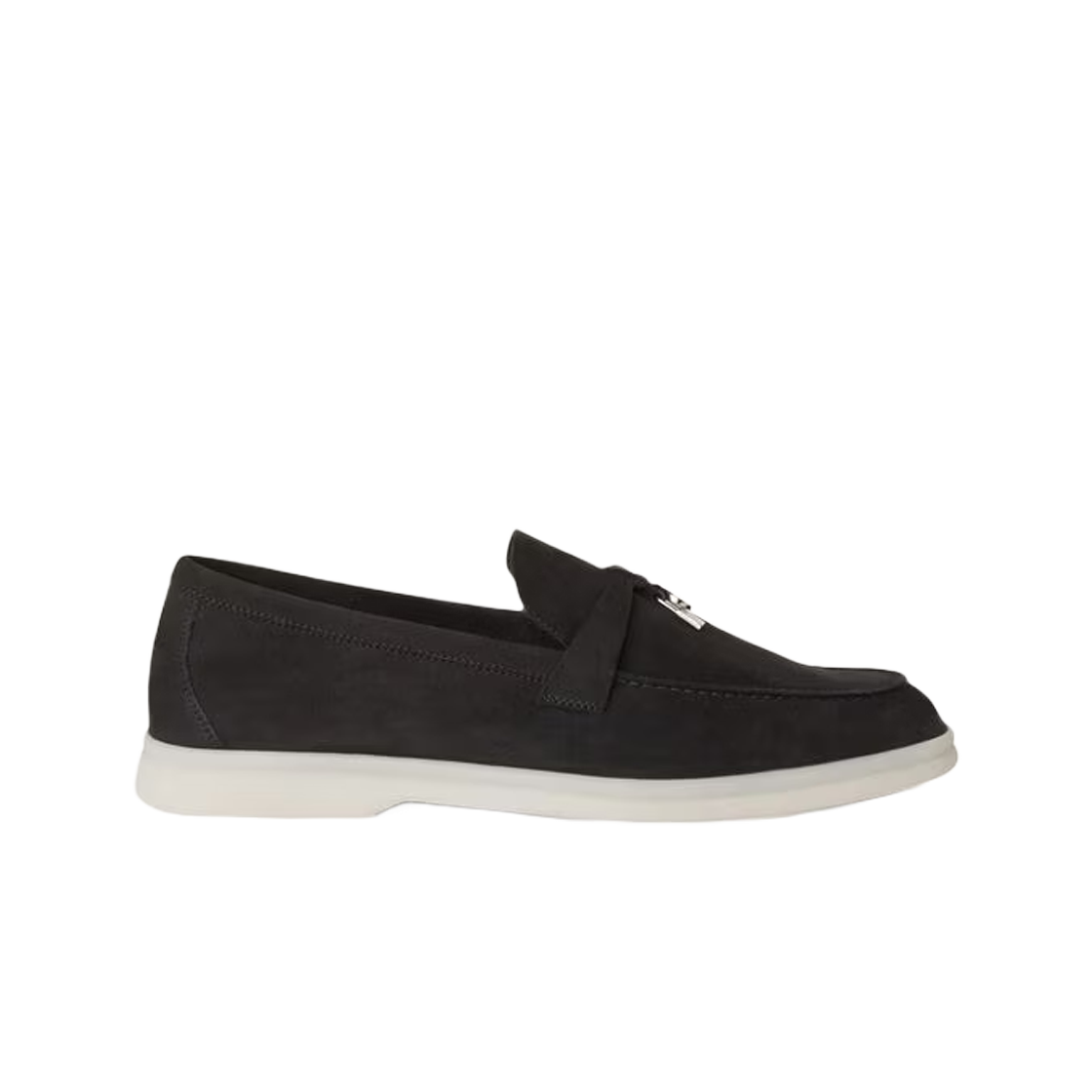 (W) 로로 피아나 썸머 참스 워크 스웨이드 카프스킨 캐비어((W) Loro Piana Summer Charms Walk Suede Calfskin Caviar)
