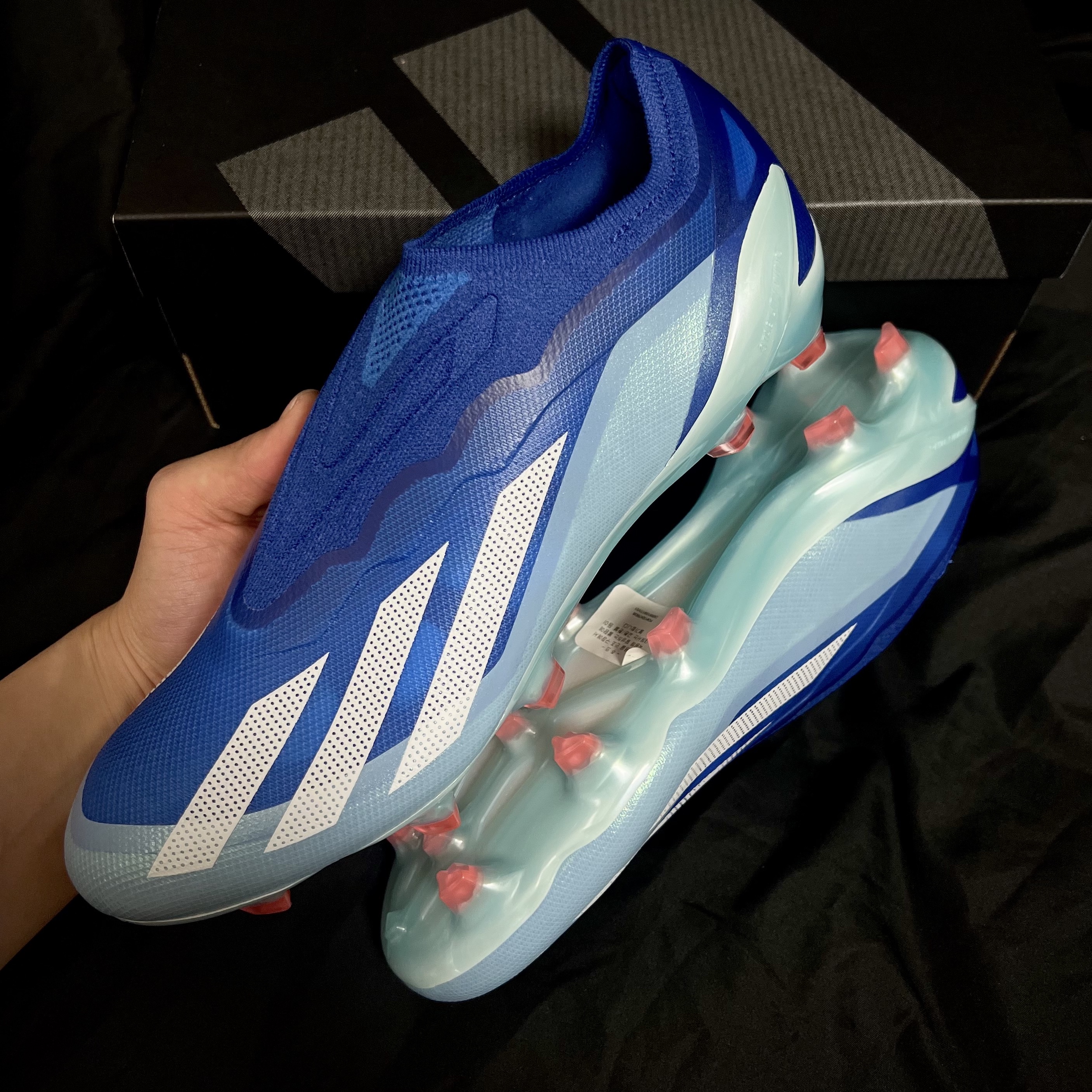 Adidas X Crazyfast.1 LL FG Bright Royal 착용 스타일