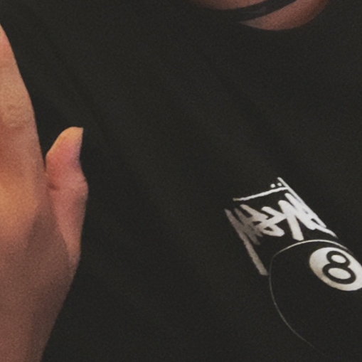 Stussy 8 Ball Pigment Dyed T-Shirt Black - 22SS 착용 스타일