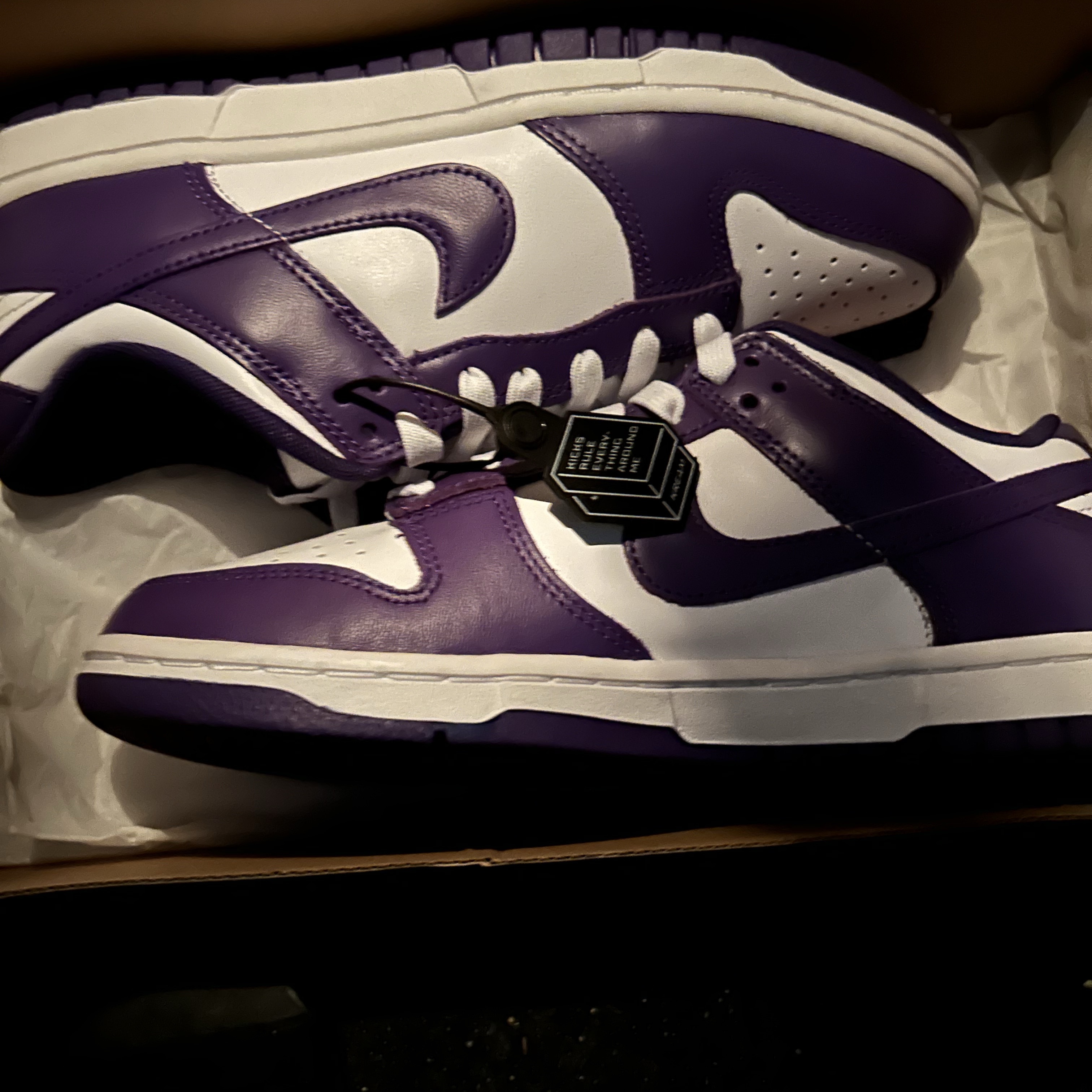 Nike Dunk Low Retro Championship Court Purple 착용 스타일