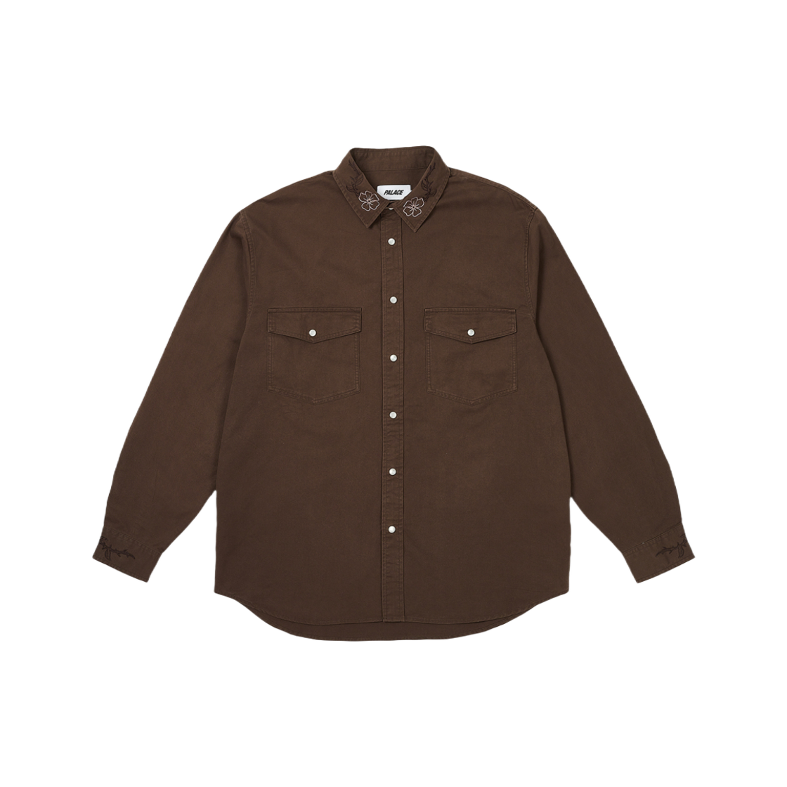 Palace Flexus Shirt Nice Brown - 24SS 상세 이미지 1