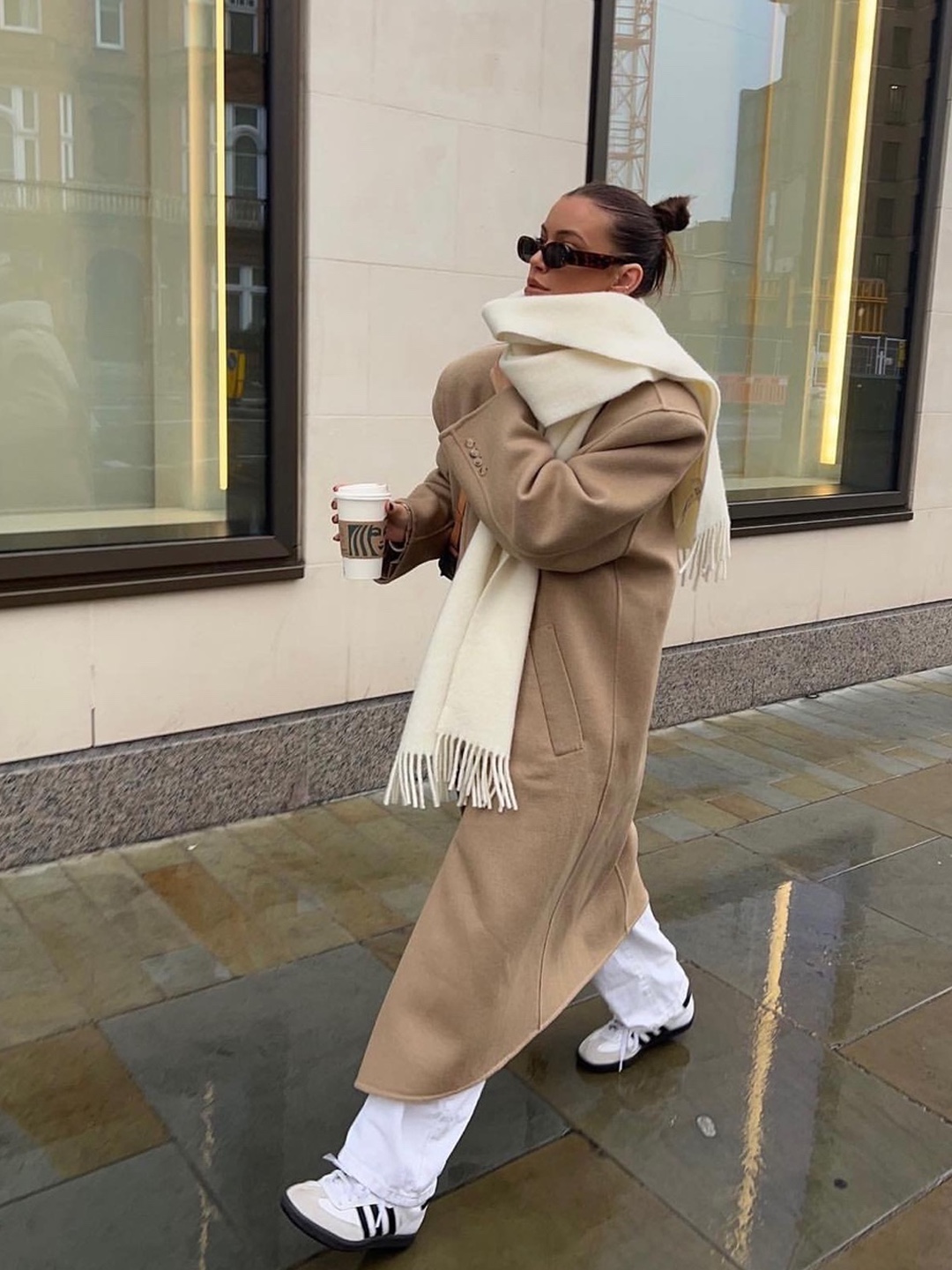 (W) Max Mara Madame 101801 Icon Coat Camel, STU Double Coat Camel 착용 스타일 - 3
