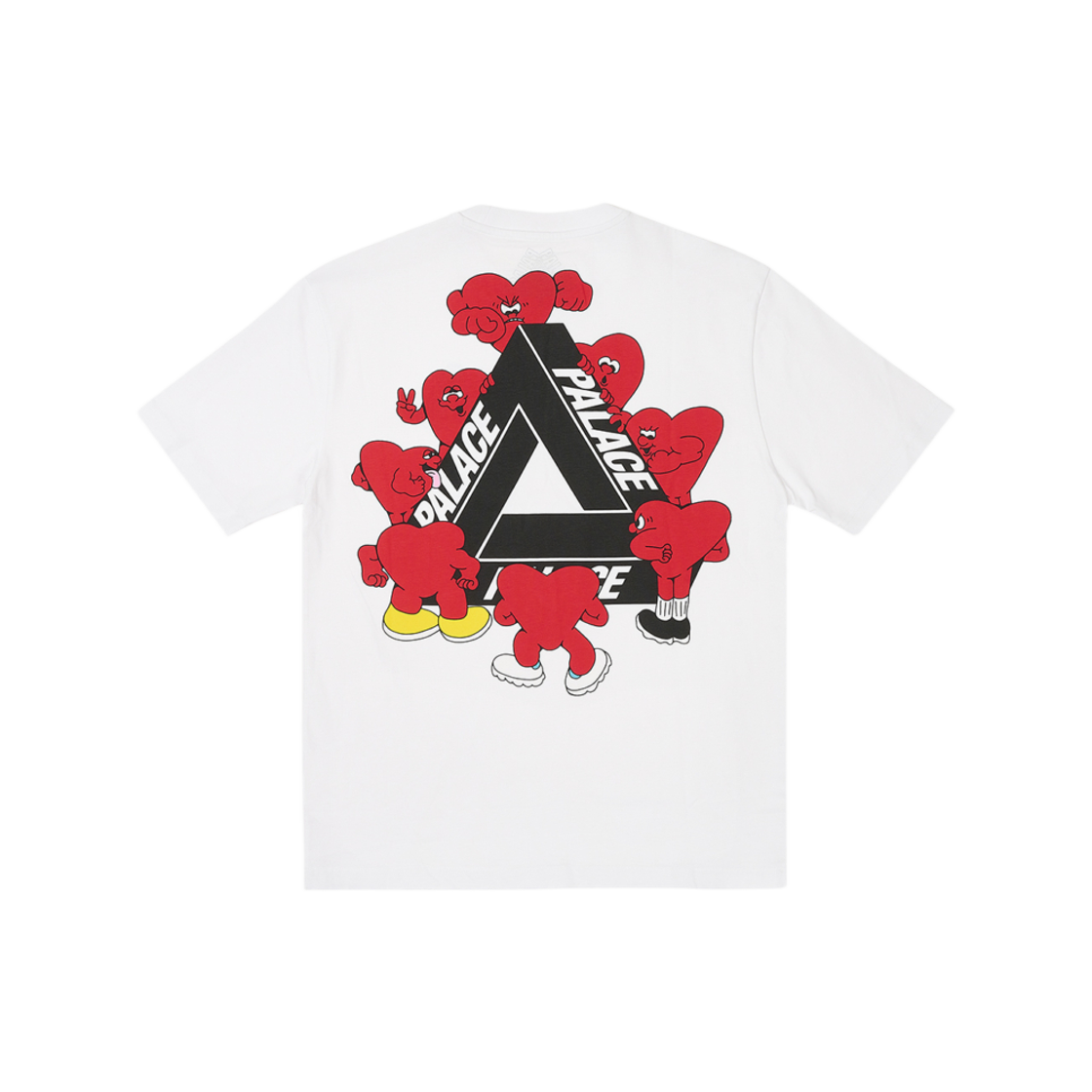 Palace Tri-Hearts T-Shirt White - 24SS 상세 이미지 1