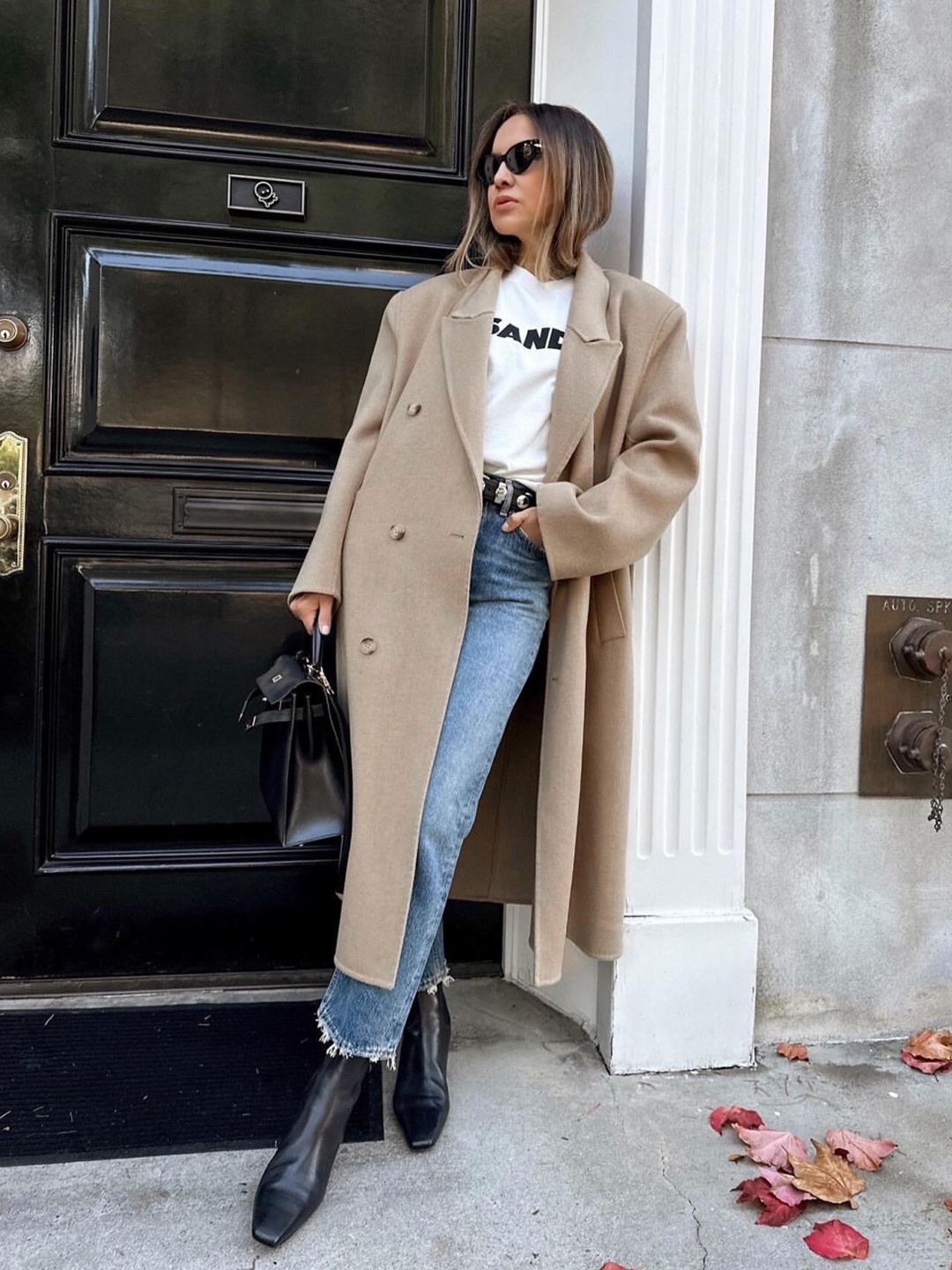 (W) Max Mara Madame 101801 Icon Coat Camel, STU Double Coat Camel 착용 스타일 - 5