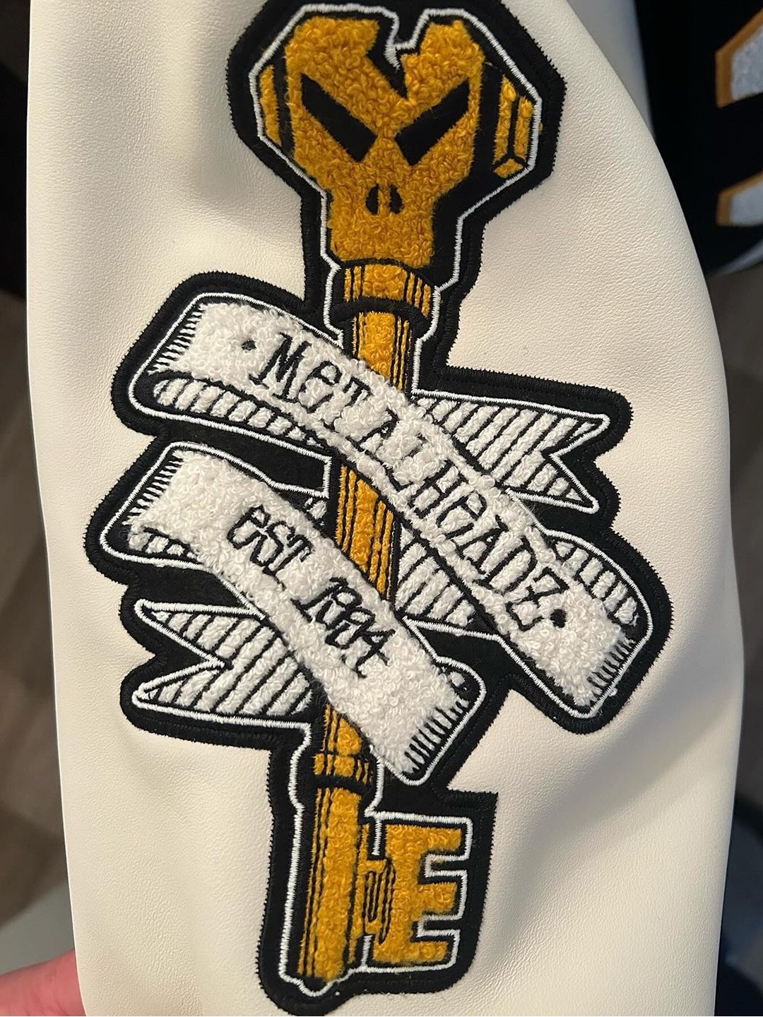 Stussy x Goldie Metalheadz 30 Varsity Jacket Black 착용 스타일 - 5