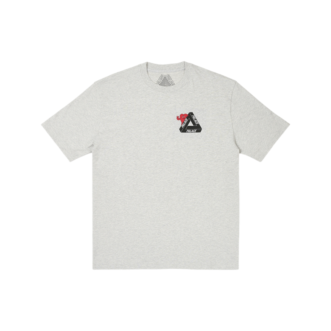 Palace Tri-Hearts T-Shirt Grey Marl - 24SS 상세 이미지 2