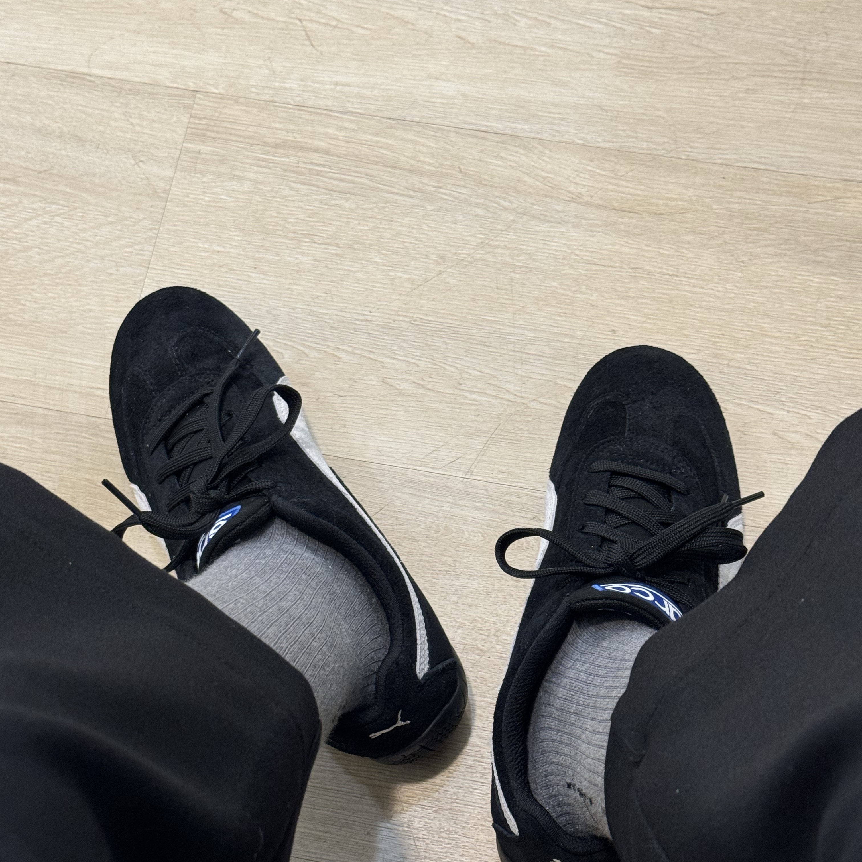 Puma Speedcat OG Sparco Black White 착용 스타일 - 3