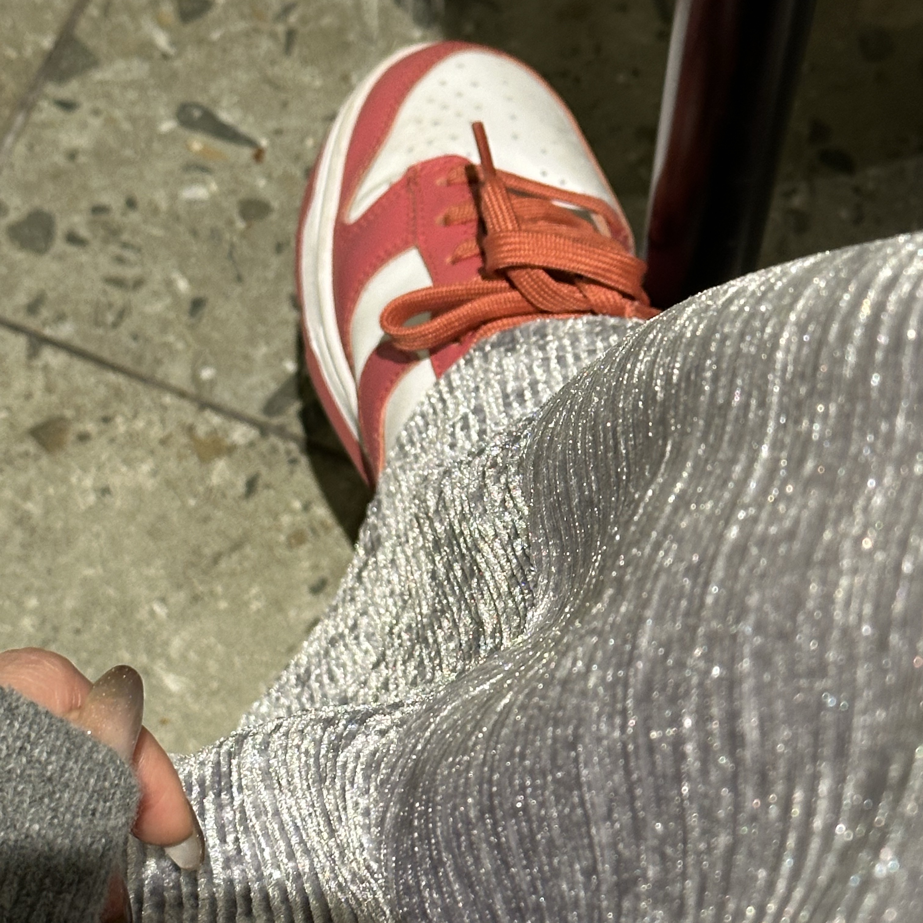 (W) Nike Dunk Low Archeo Pink 착용 스타일