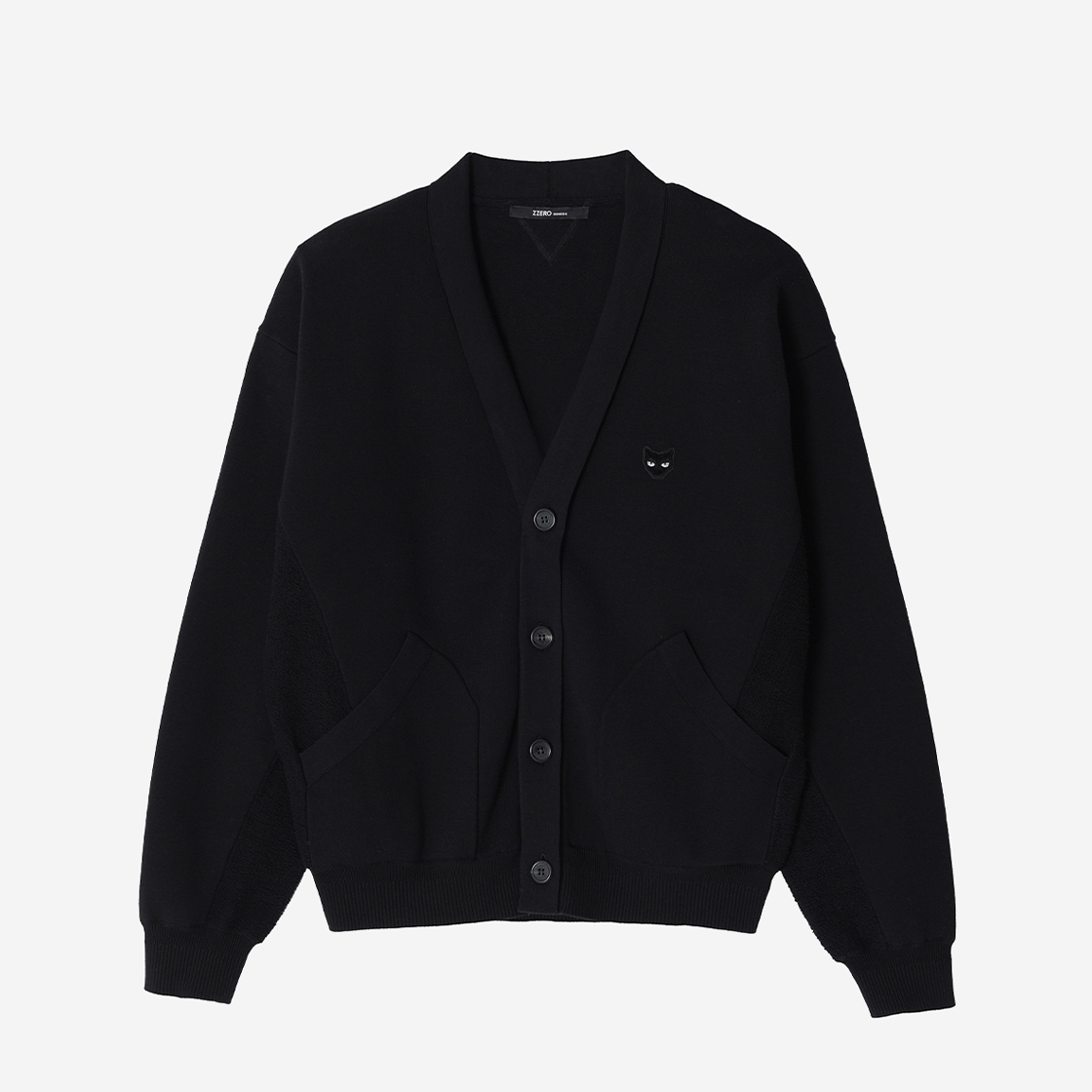 송지오 지제로 팬서 디시밀러 가디건 블랙