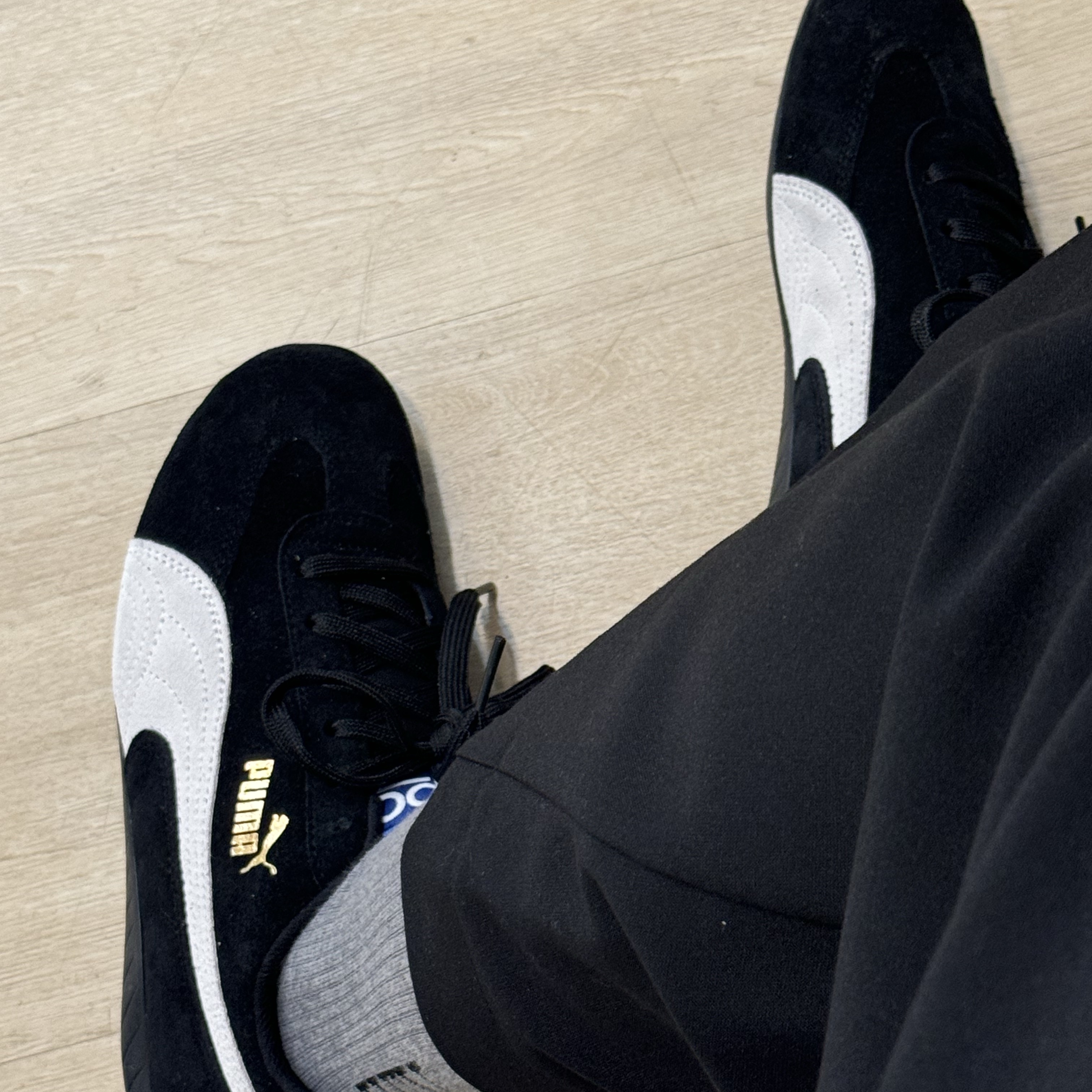 Puma Speedcat OG Sparco Black White 착용 스타일 - 4