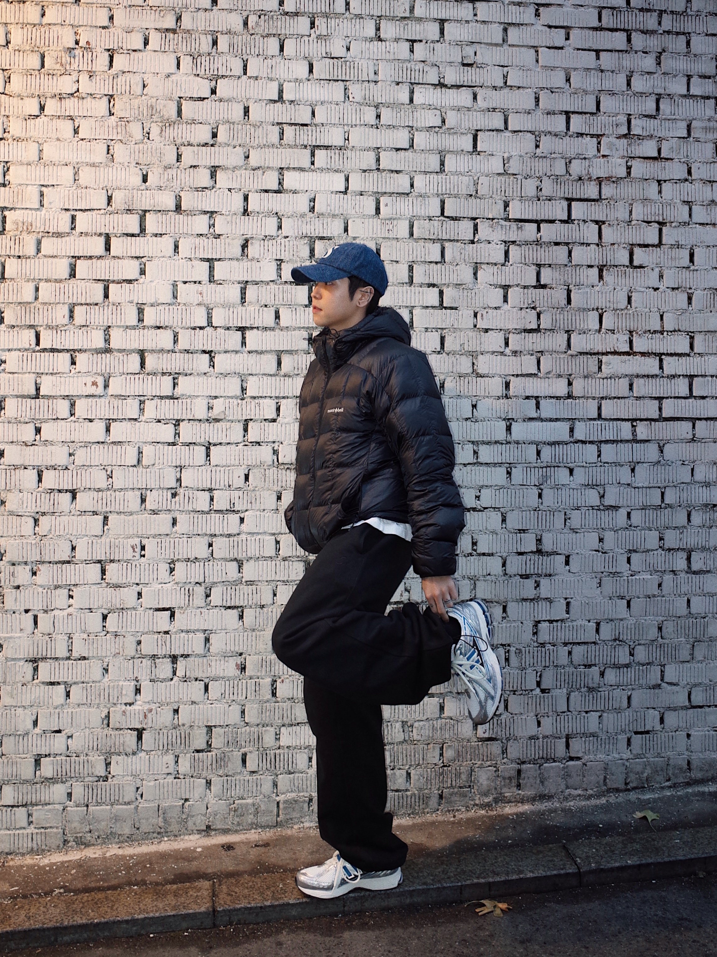 Montbell Superior Down Parka Black, Satur Vintage Casual Lettering Ball Cap Vintage Gray 착용 스타일 - 2