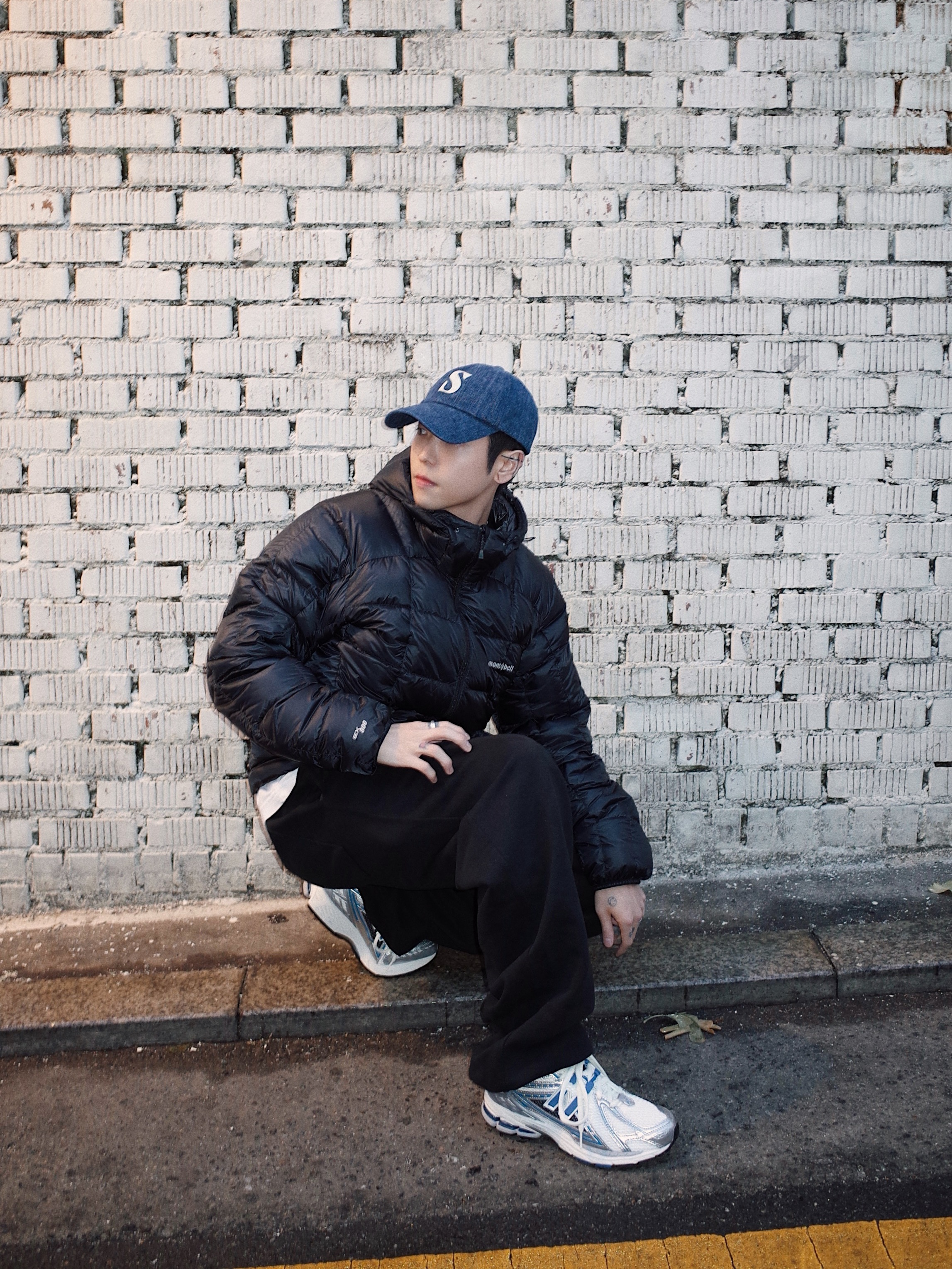Montbell Superior Down Parka Black, Satur Vintage Casual Lettering Ball Cap Vintage Gray 착용 스타일 - 1