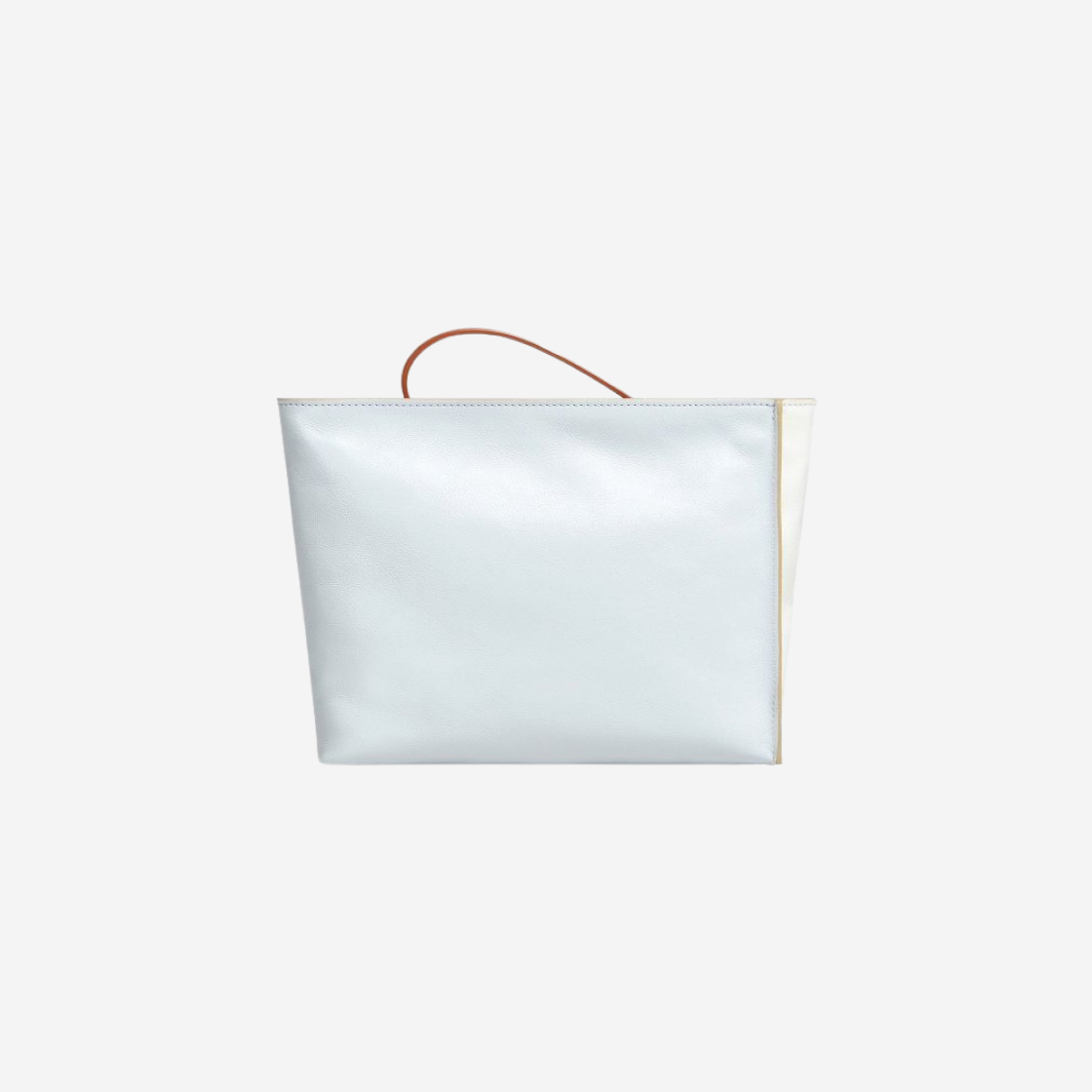 Marni Leather Museo Soft Clutch Lilywhite Cloud 상세 이미지 2