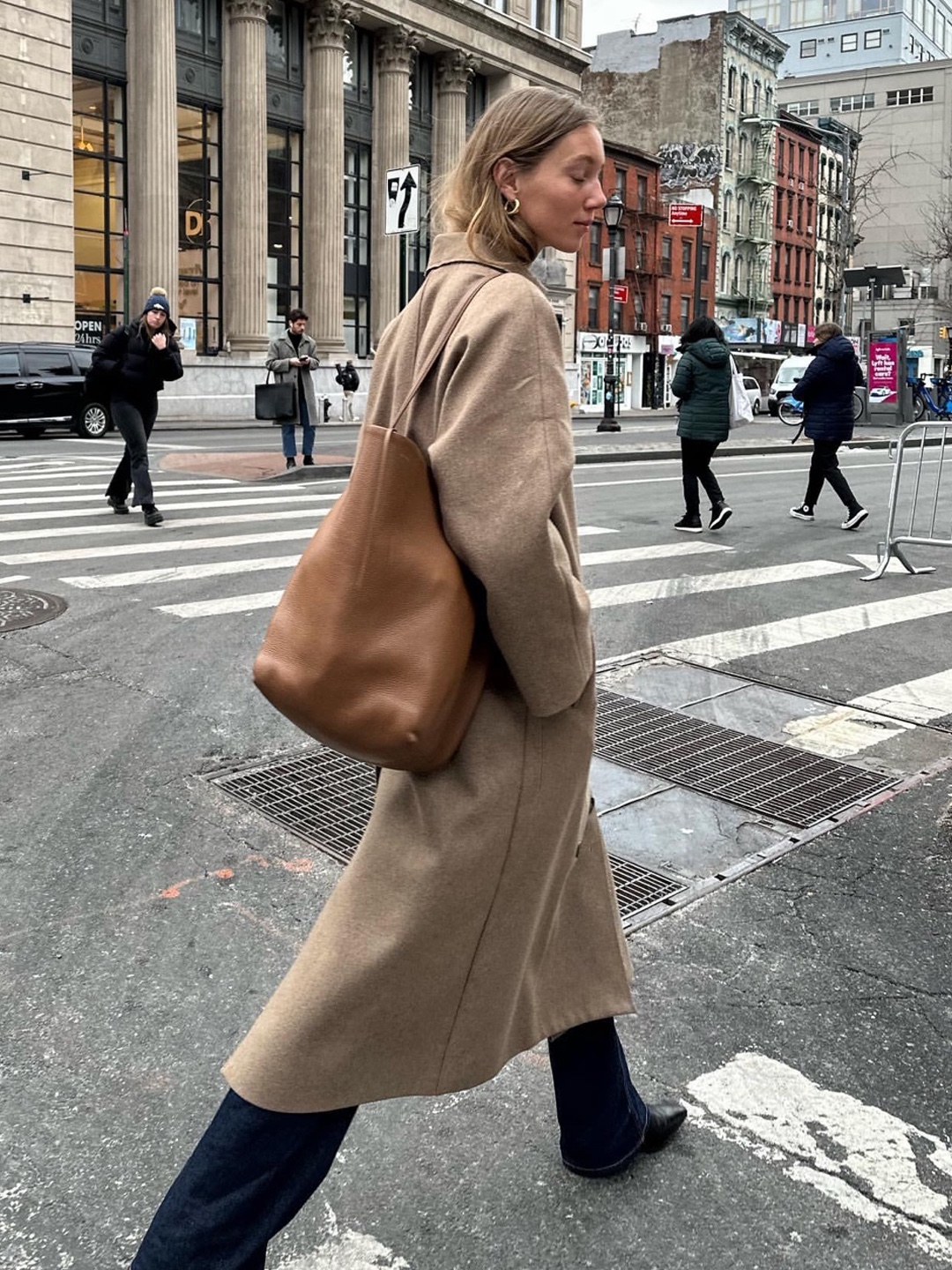 (W) Max Mara Madame 101801 Icon Coat Camel, STU Double Coat Camel 착용 스타일 - 4
