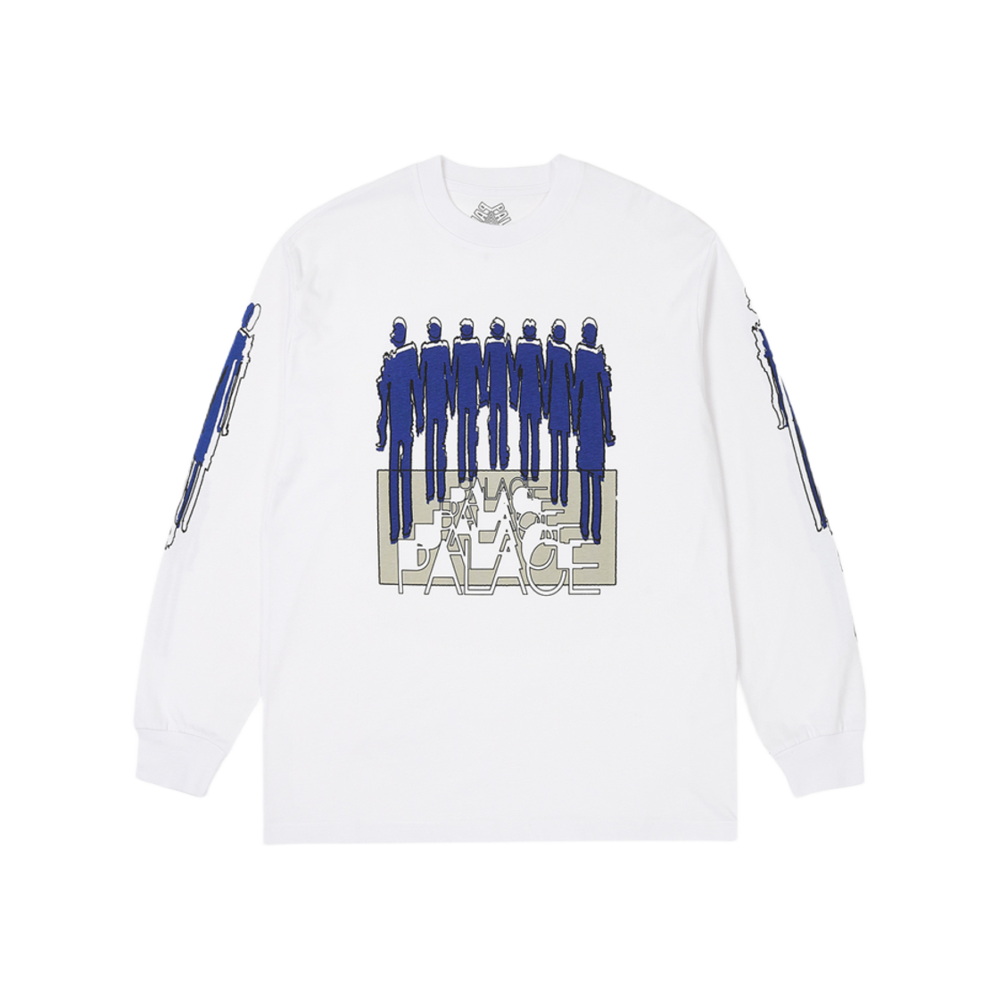 Palace Repeater Longsleeve White - 24SS 상세 이미지 1