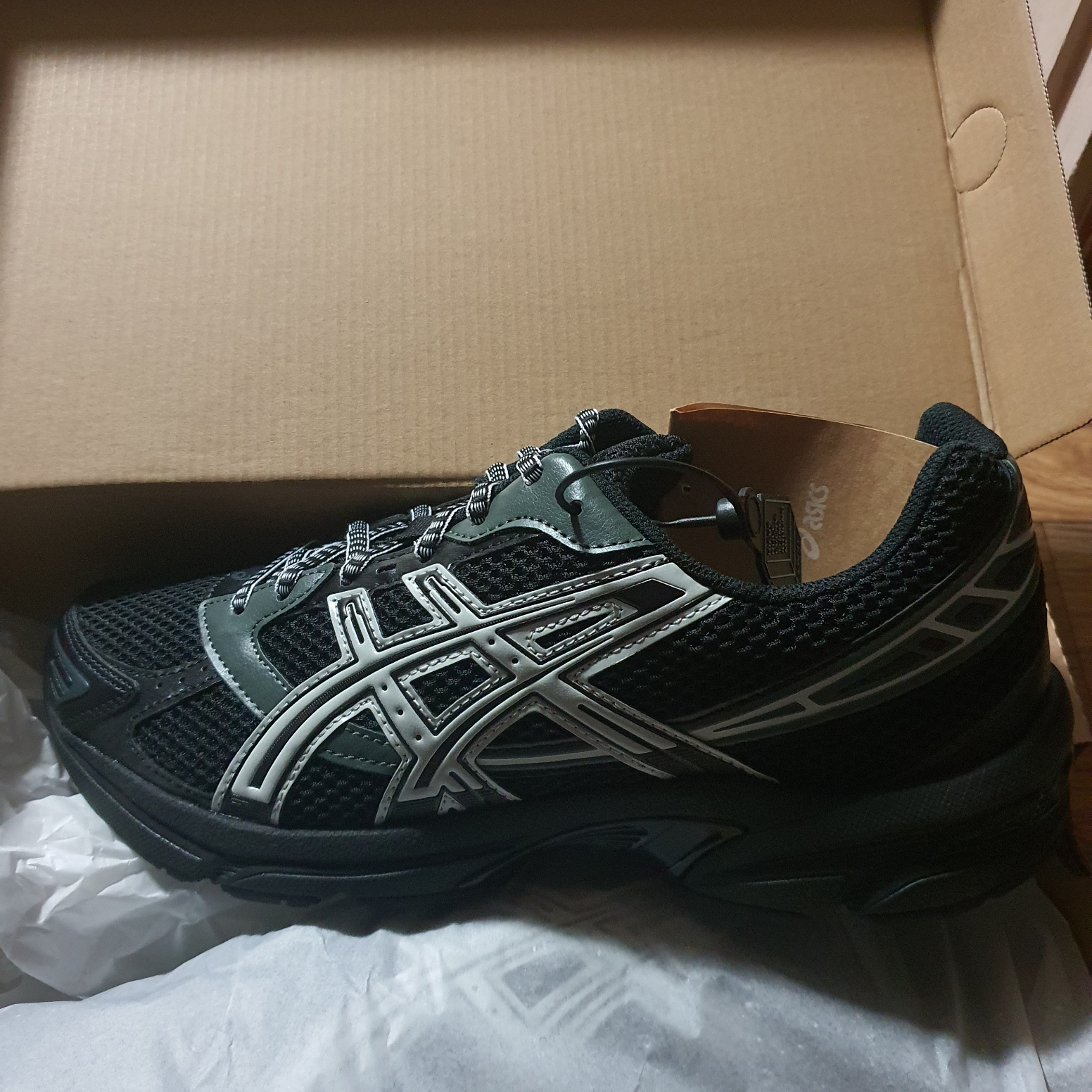 Asics Gel-1130 Black Glacier Grey - Folder Exclusive 착용 스타일 - 1