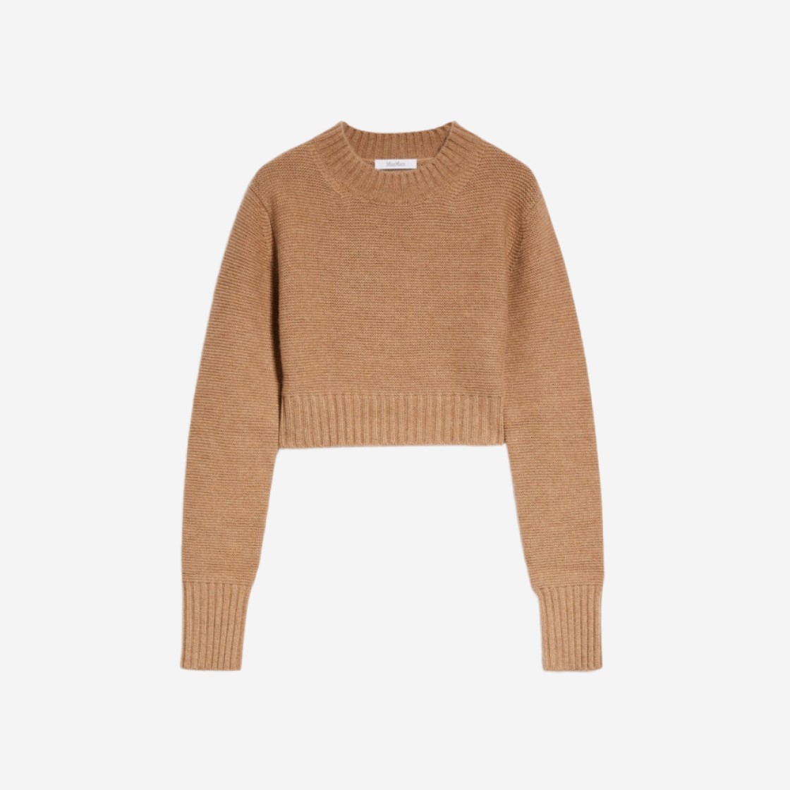 (W) Max Mara Kaya Cropped Cashmere Jumper Camel 상세 이미지 1