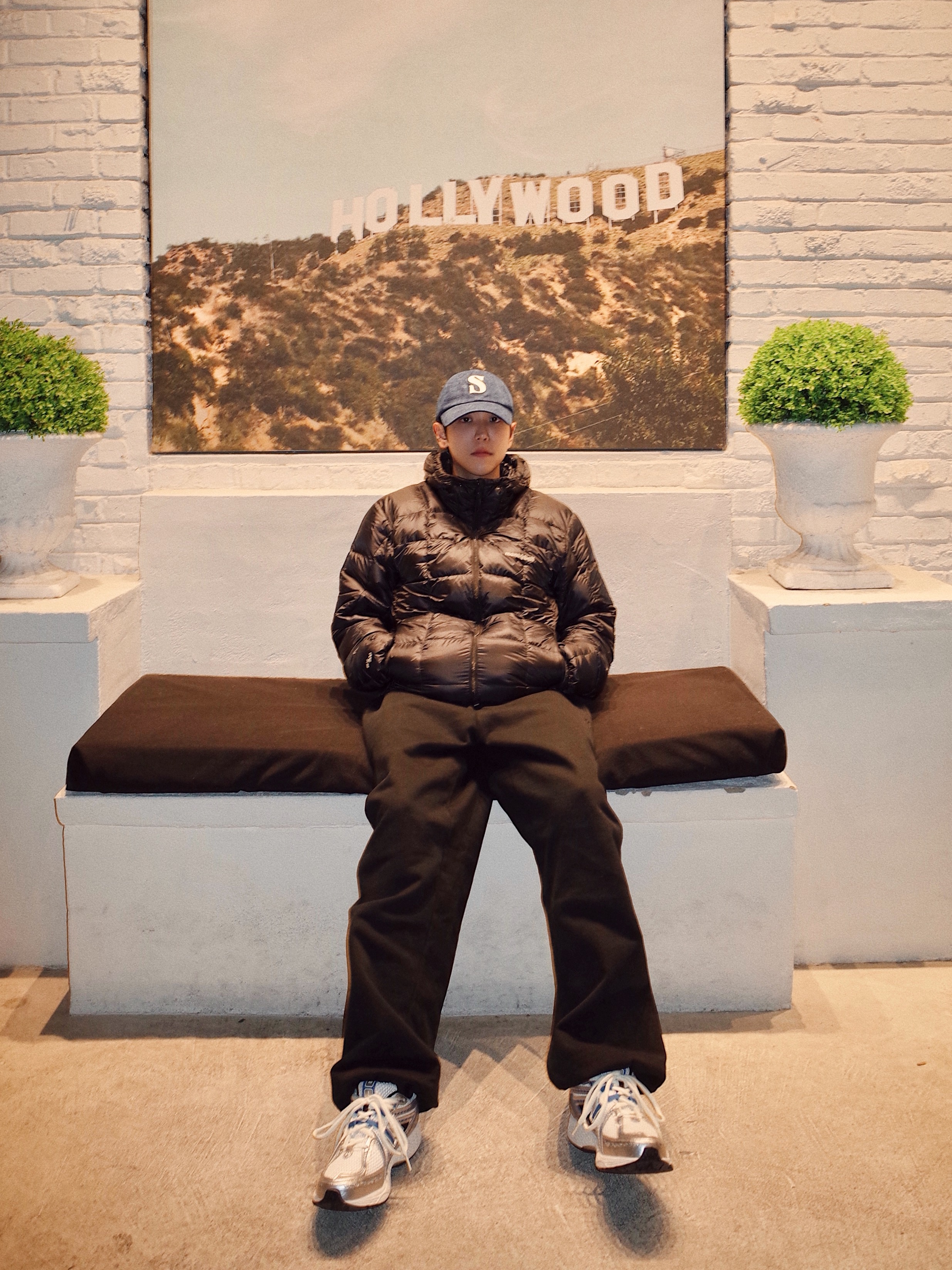 Montbell Superior Down Parka Black, Satur Vintage Casual Lettering Ball Cap Vintage Gray 착용 스타일 - 4