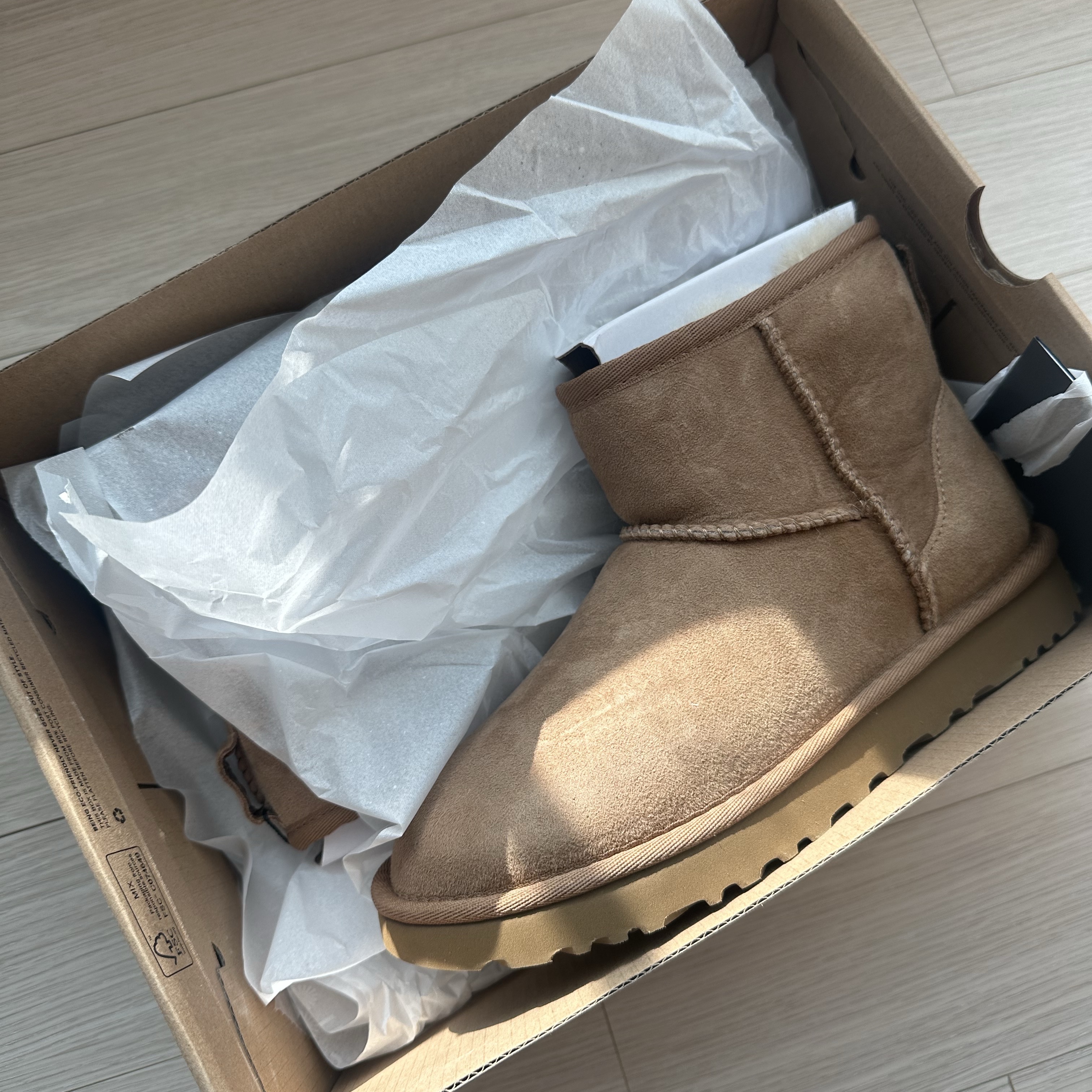 (W) UGG Classic Mini II Boots Chestnut 착용 스타일