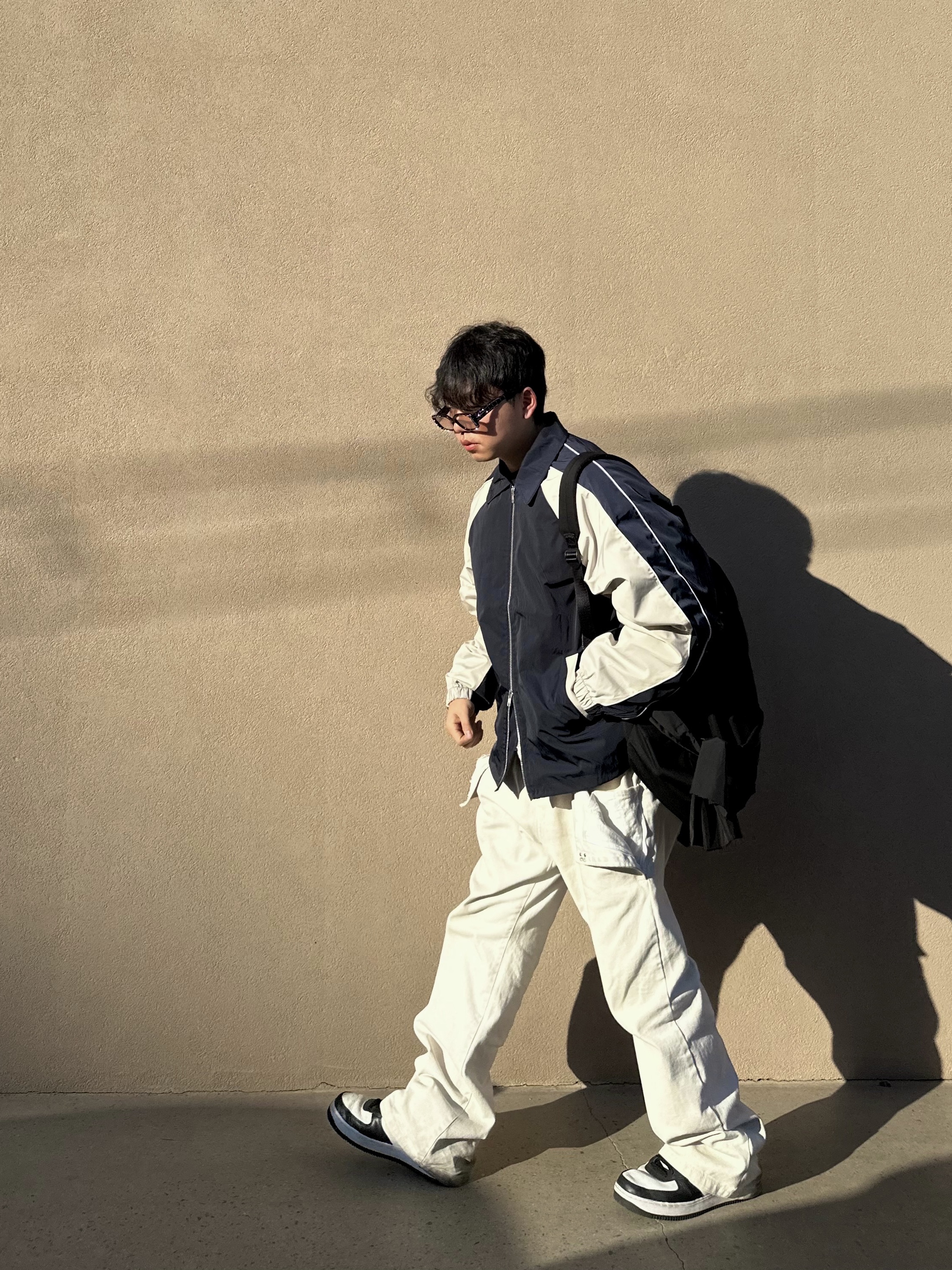 Nike x Stussy Air Force 1 '07 Mid SP Black and Light Bone 착용 스타일 - 4