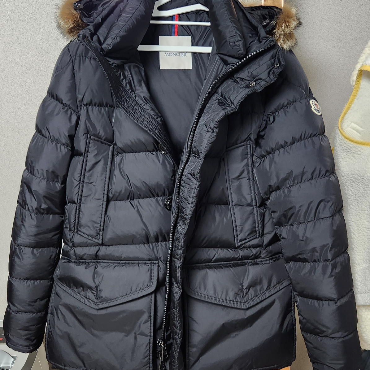 Moncler Cluny Long Down Jacket Black - 23FW 착용 스타일 - 1